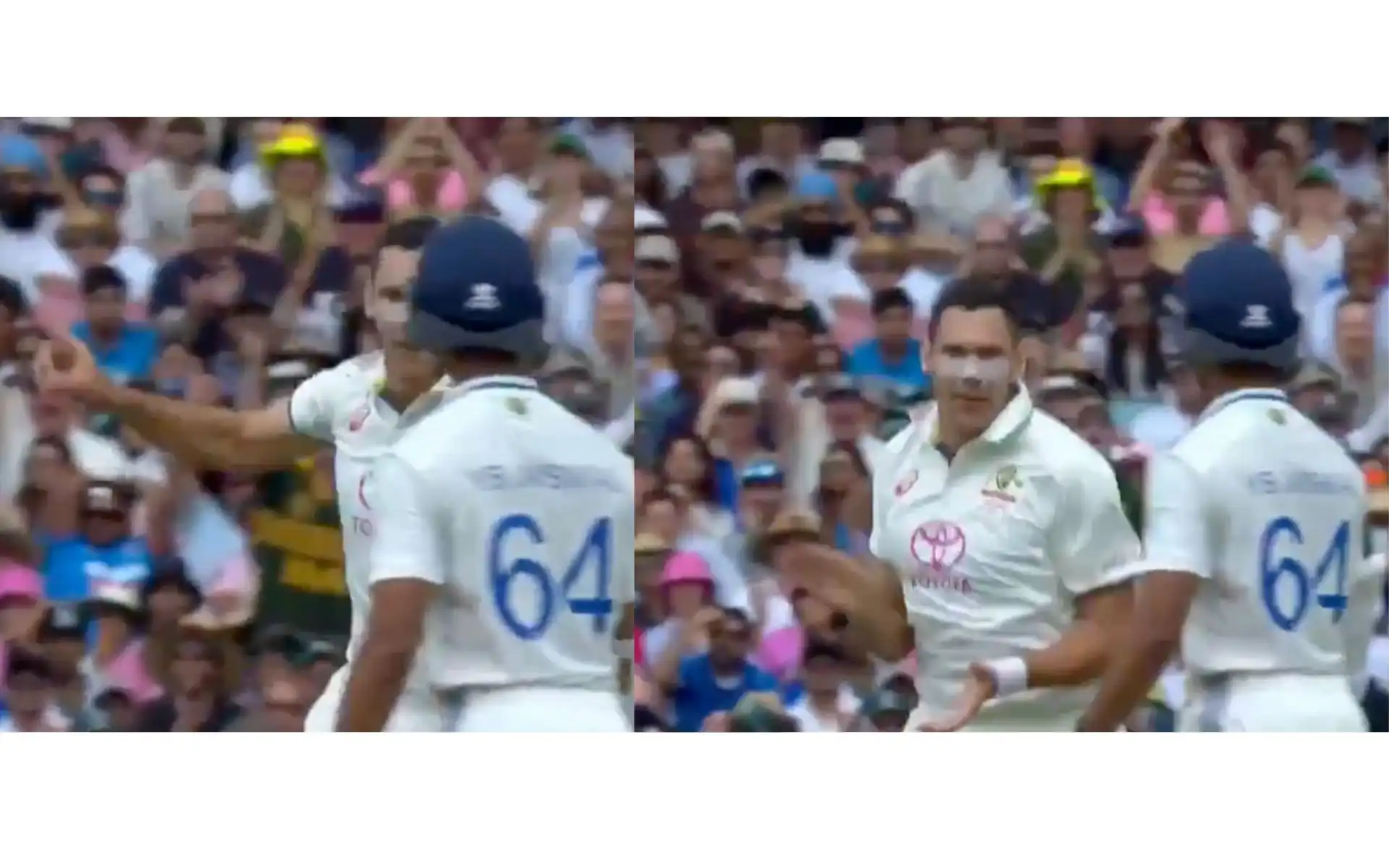 Scott Boland was celebrating on Jaiswal's face after getting his wicket in SCG [Source: @21OneTwo34/x.com]