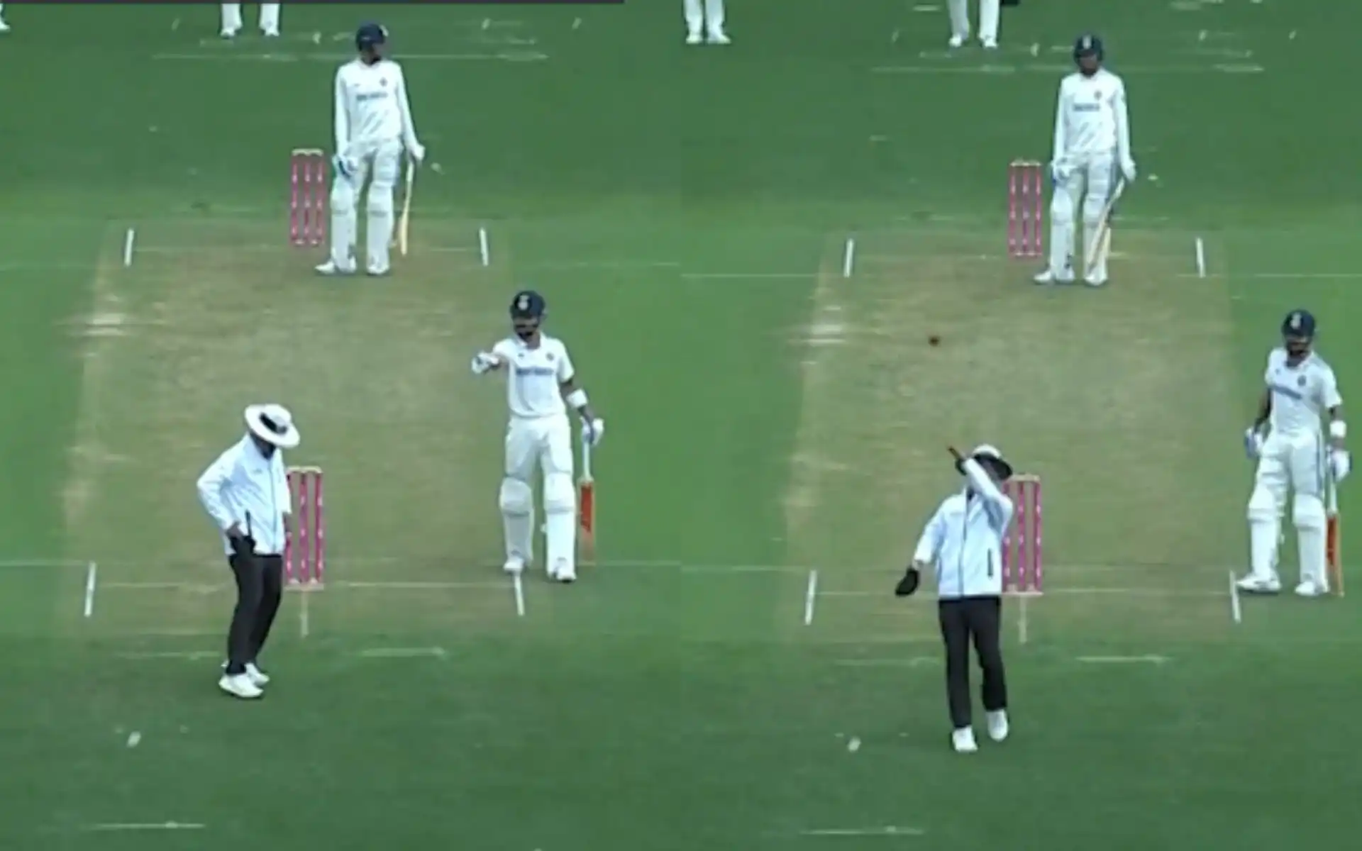 Virat Kohli reminds umpire about the ball [Source: @StarSportsIndia/X.com]