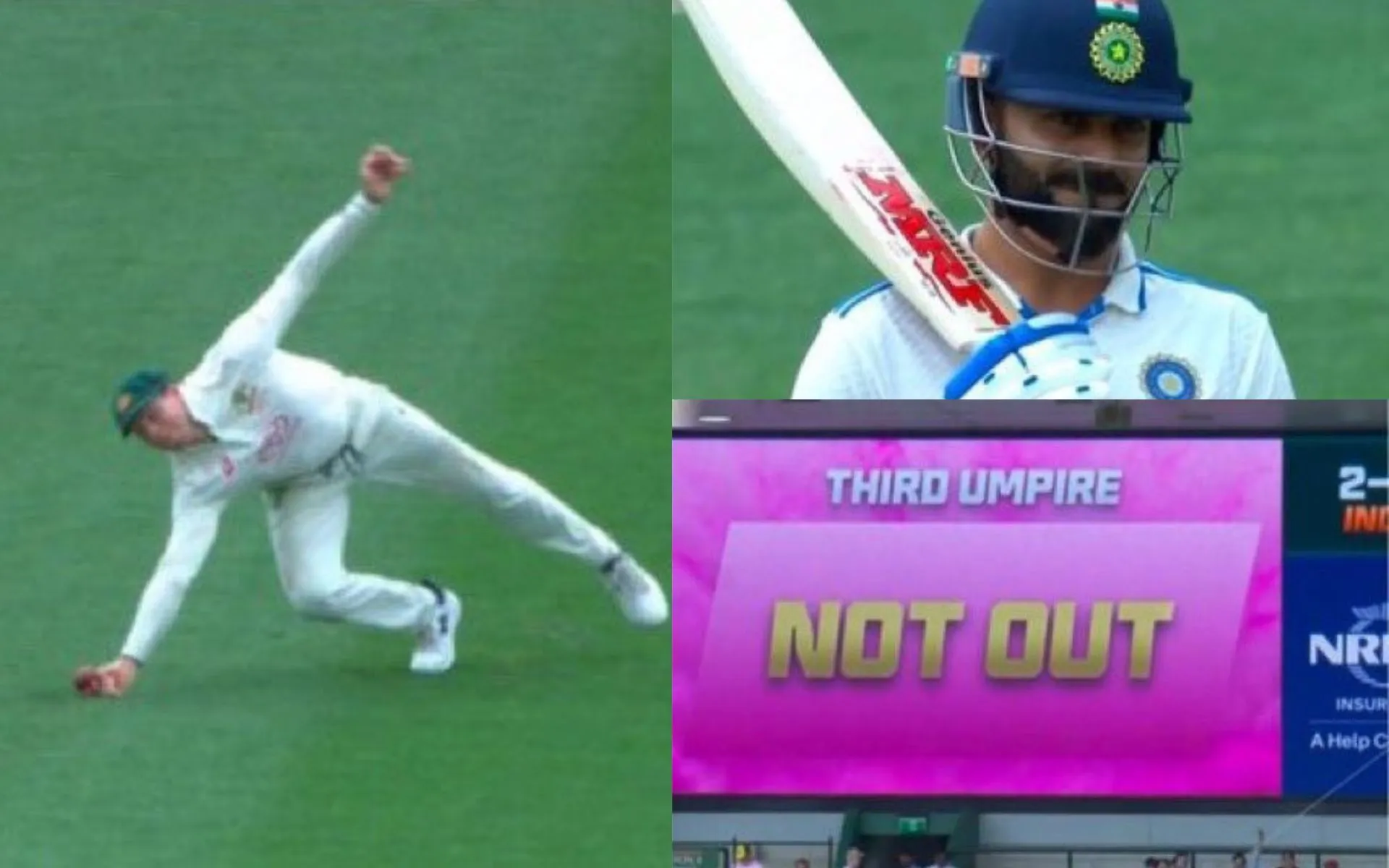 Steve Smith's controversial Catch (Source:@Ashutoshtrip21/X.com)