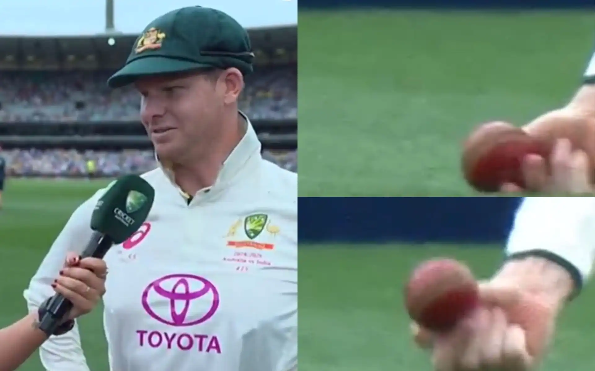 Steve Smith makes unfazed claims on controversial catch [Source: @cricketcomau/X.com]