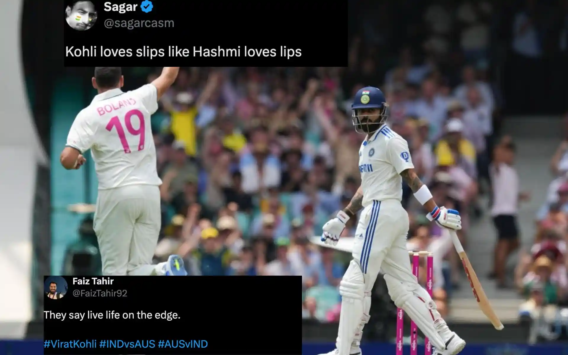 'Virat Loves Slips Like Hashmi Loves Lips' Kohli Trolled After Nicking Off-Stump Ball Again