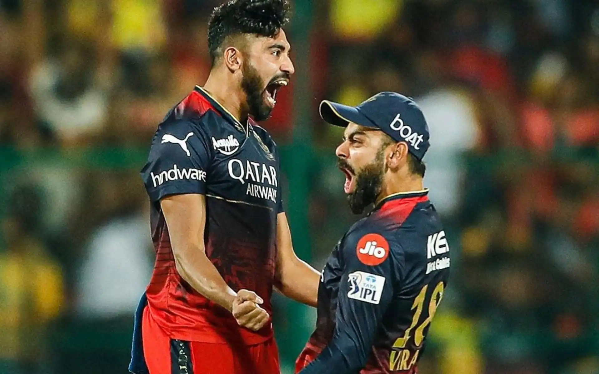 Mohammed Siraj for RCB [Source: @katyxkohli17/x.com]