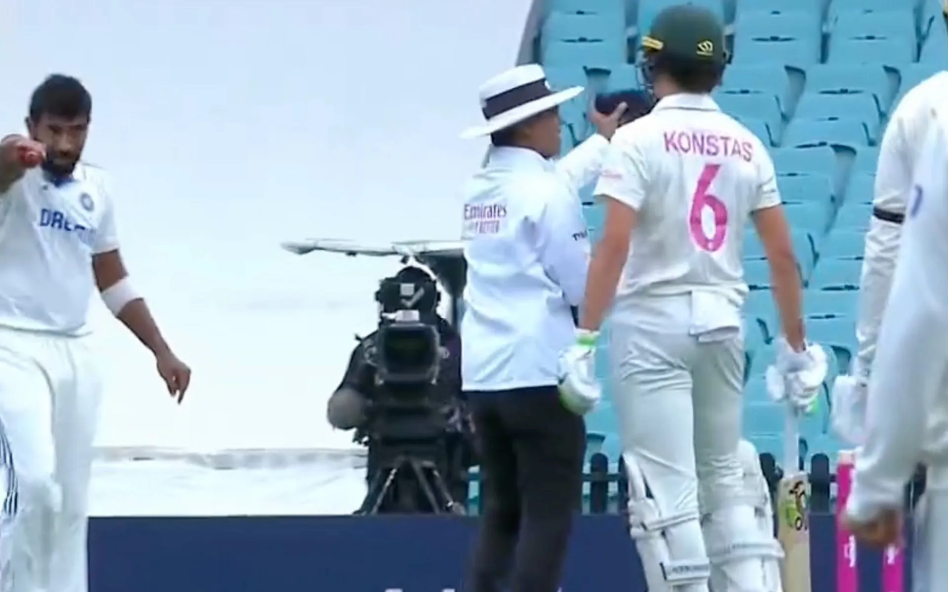 Bumrah gets into a fight with Konstas [Source: @cricketcomau/X.Com]
