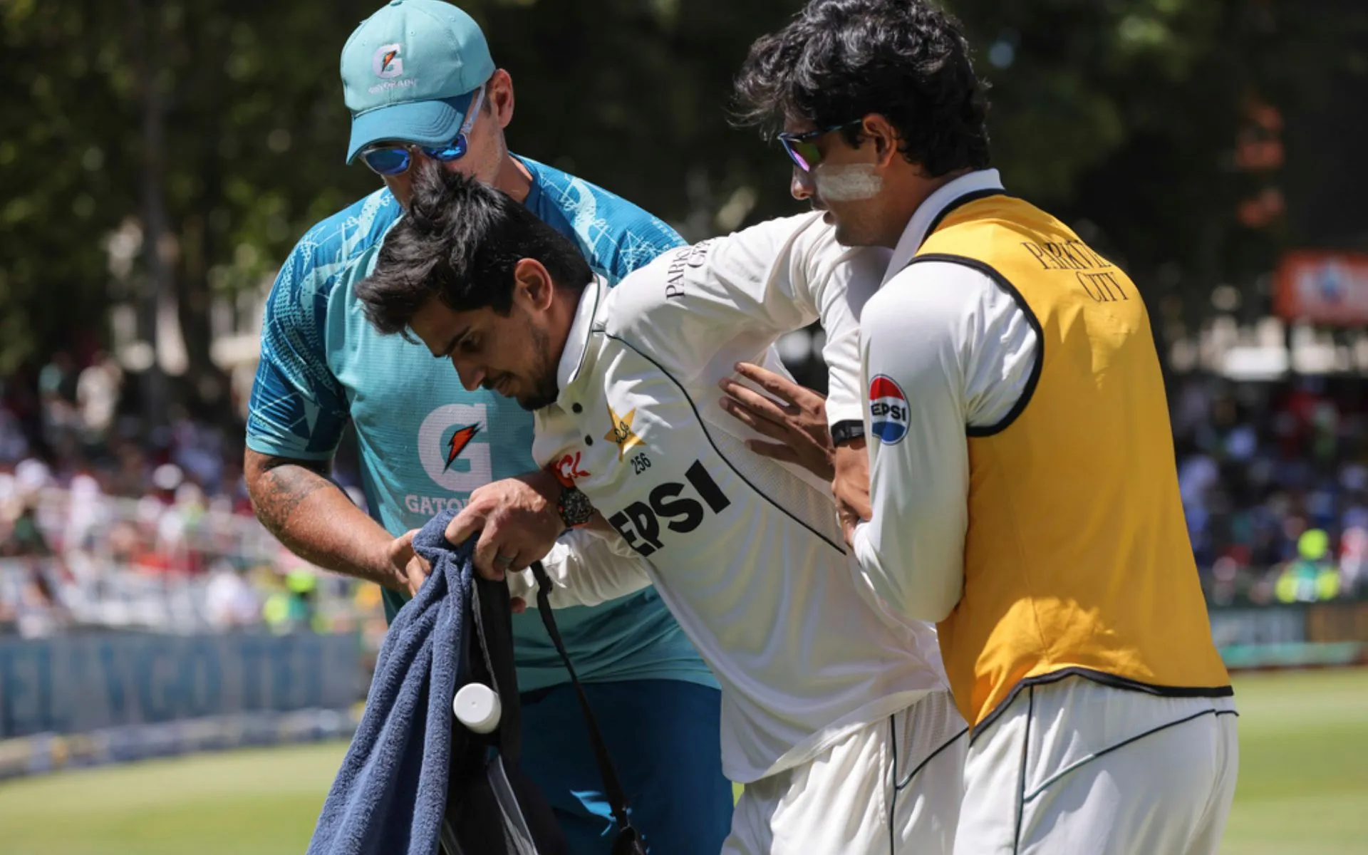 Saim Ayub injured [Source: AP Photos]
