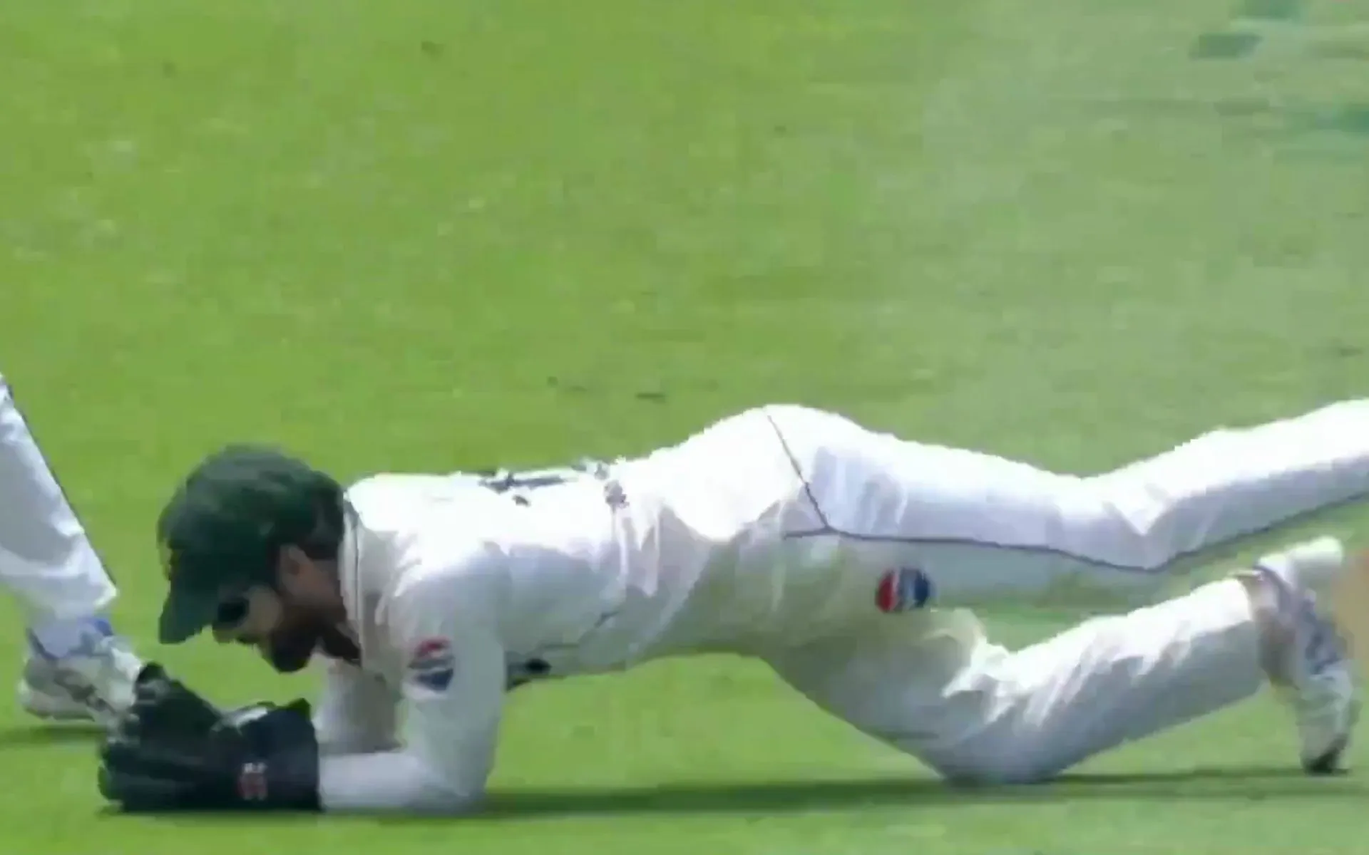 Rizwan took his 100th dismissal in Tests [Source: @fizz_Riz16/X.Com]
