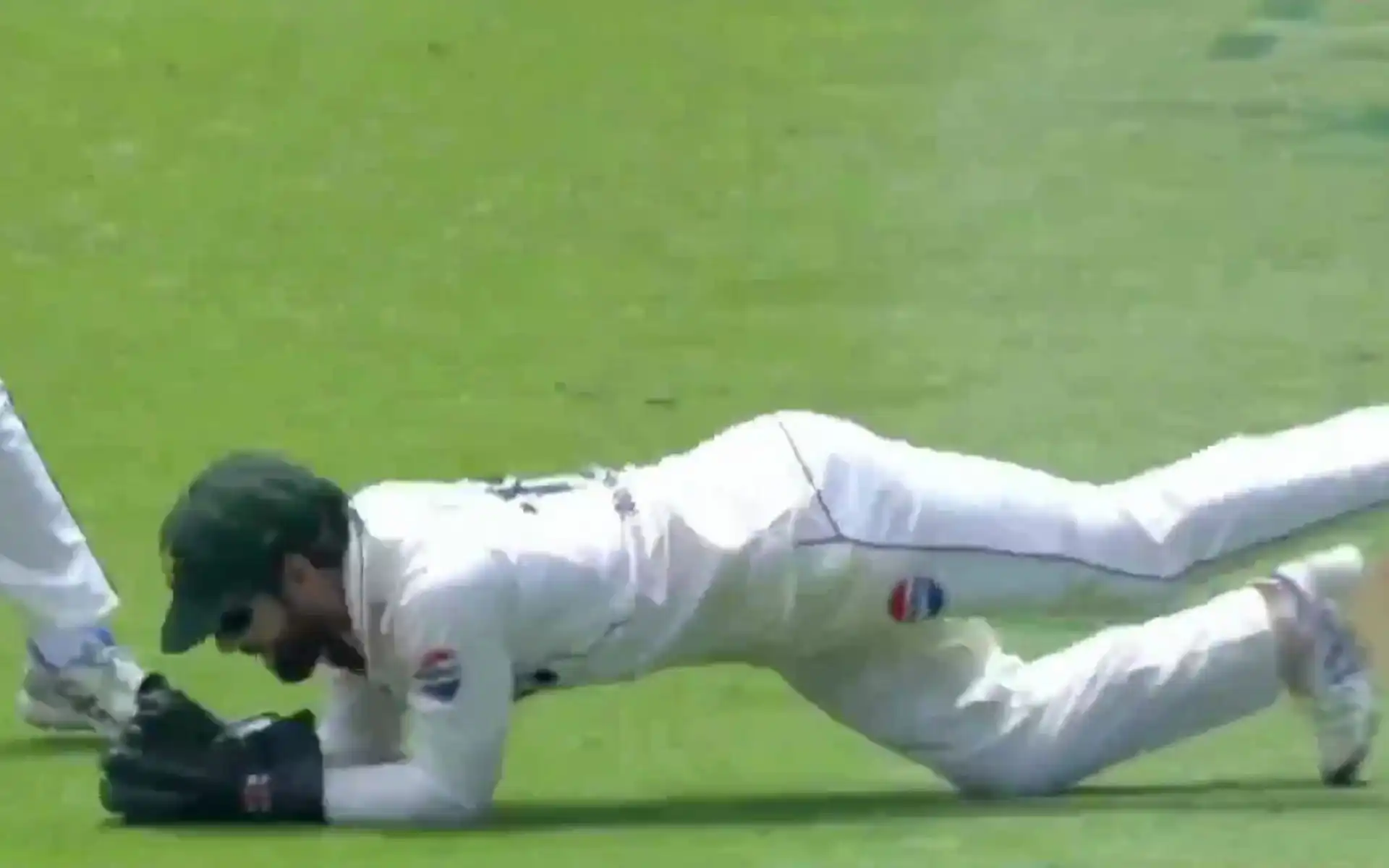 Rizwan took his 100th dismissal in Tests [Source: @fizz_Riz16/X.Com]
