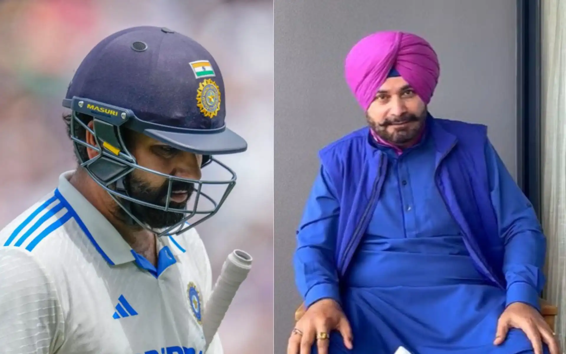 Rohit Sharma and Navjot Singh Sidhu [Source: AP Photos, @sherryontopp/x]
