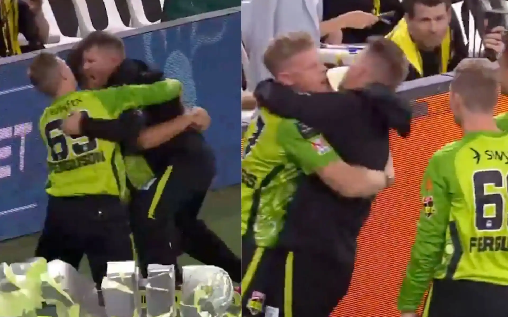 David Warner Celebration - (Source:@ScreenGrab)