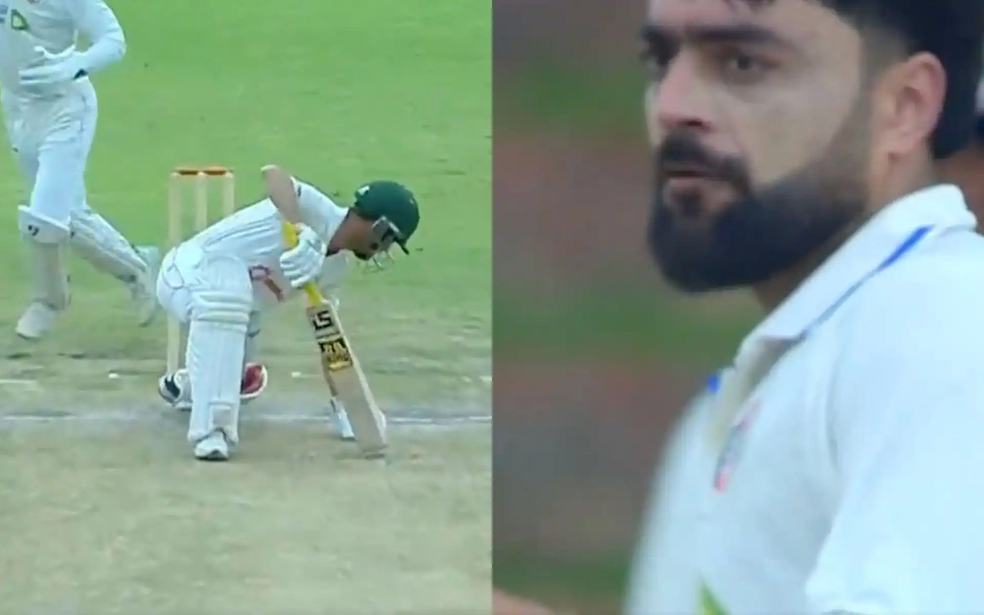 Rashid Khan dismisses Sean Williams in second Test [Source: @FanCode/X.com]
