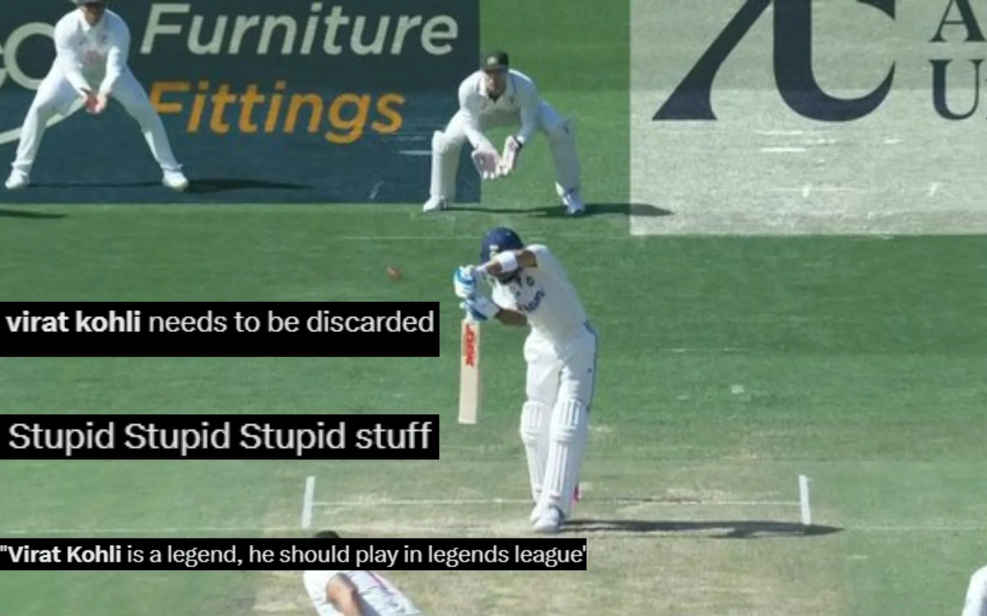 Virat Kohli had another failure [Source: @AarifMallik, @Sarcaswari, @IrfiLuck/x.com]
