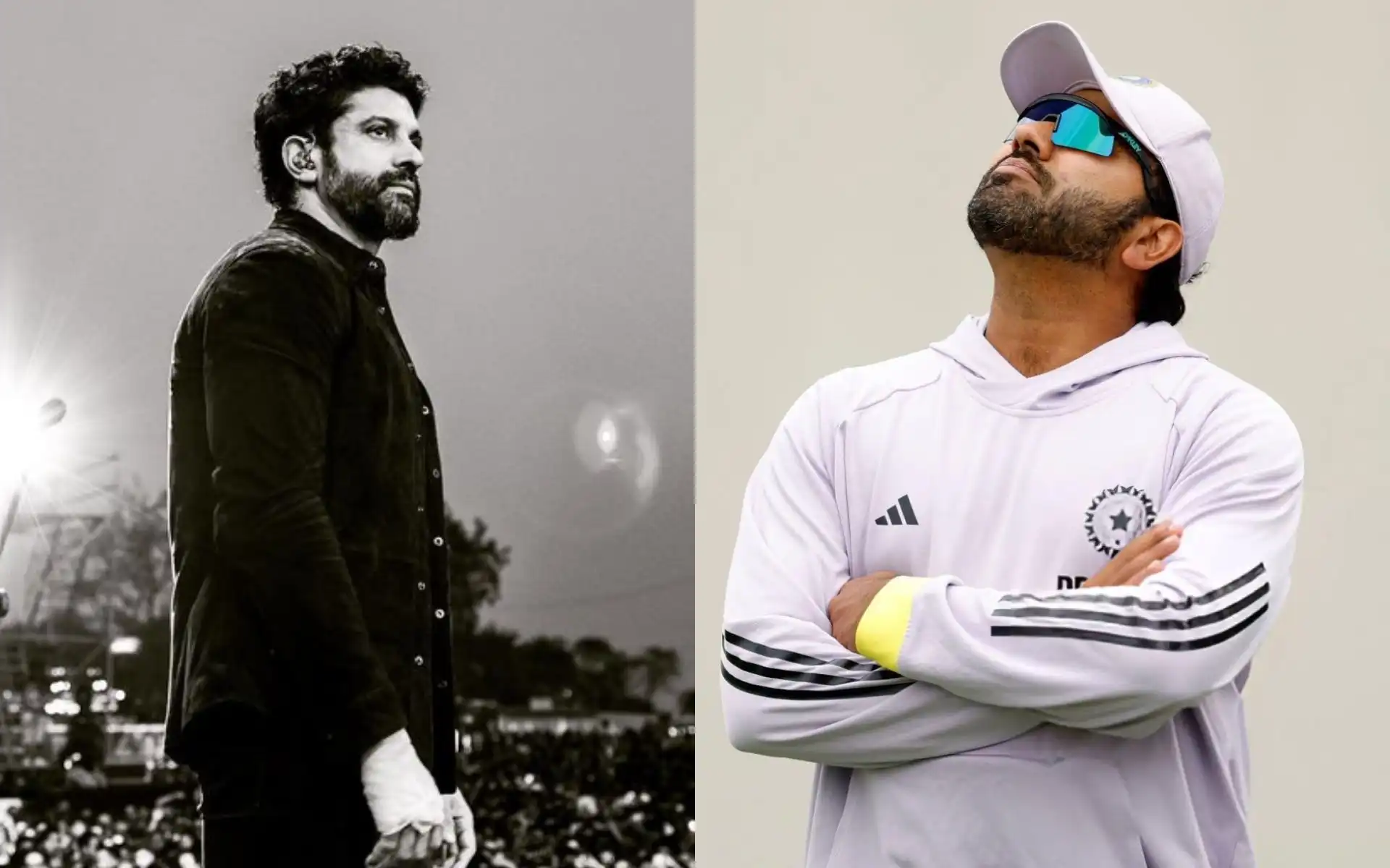 Rohit Sharma gets support from movie star [Source: @FarhanAPeru,@CricCrazyJohns/X.com]