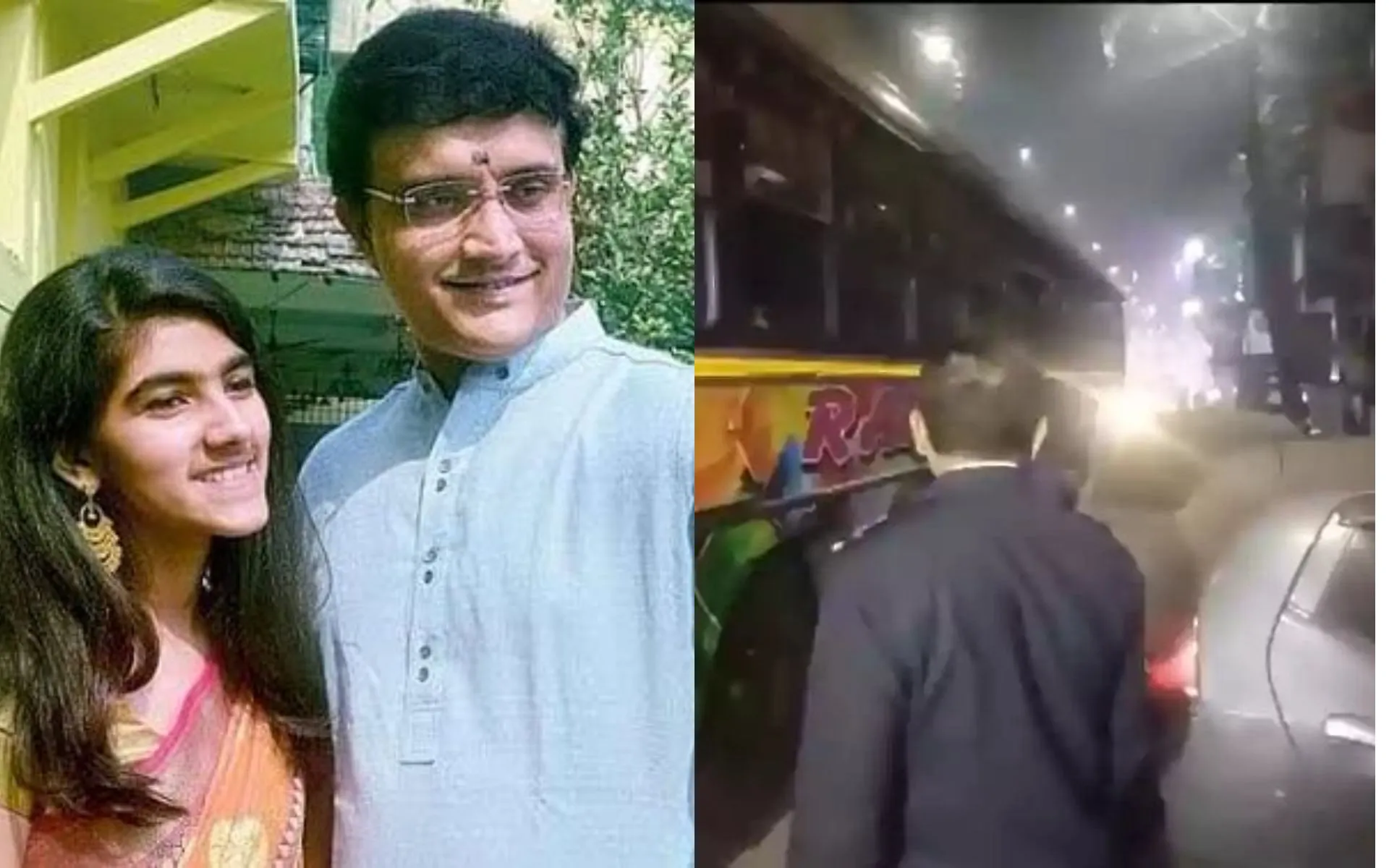 Sana Ganguly escaped unhurt [Source: @soumyadip11_, @LokmatTimes_ngp/x.com]