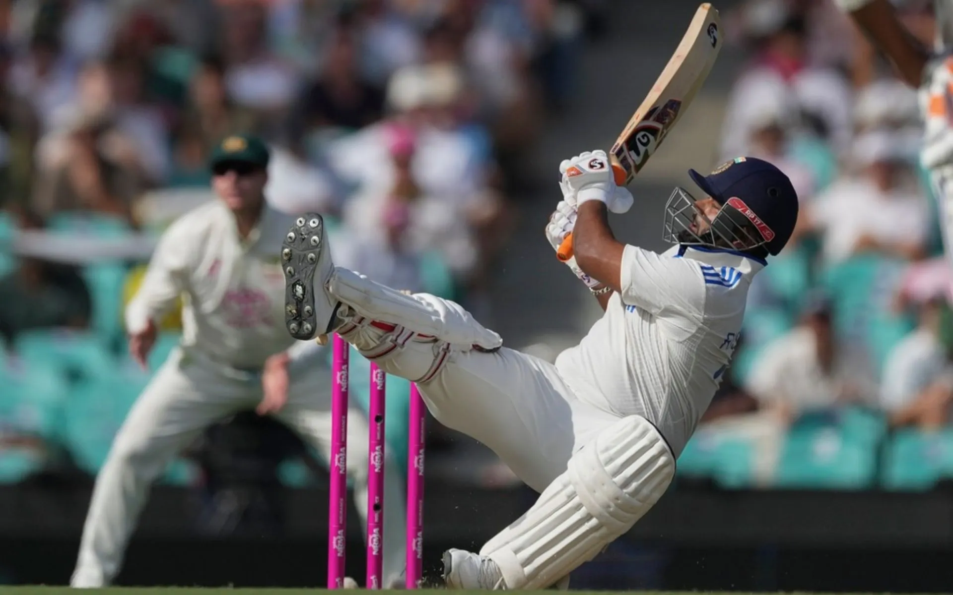Pant in action Vs Australia [Source: AP Photos]
