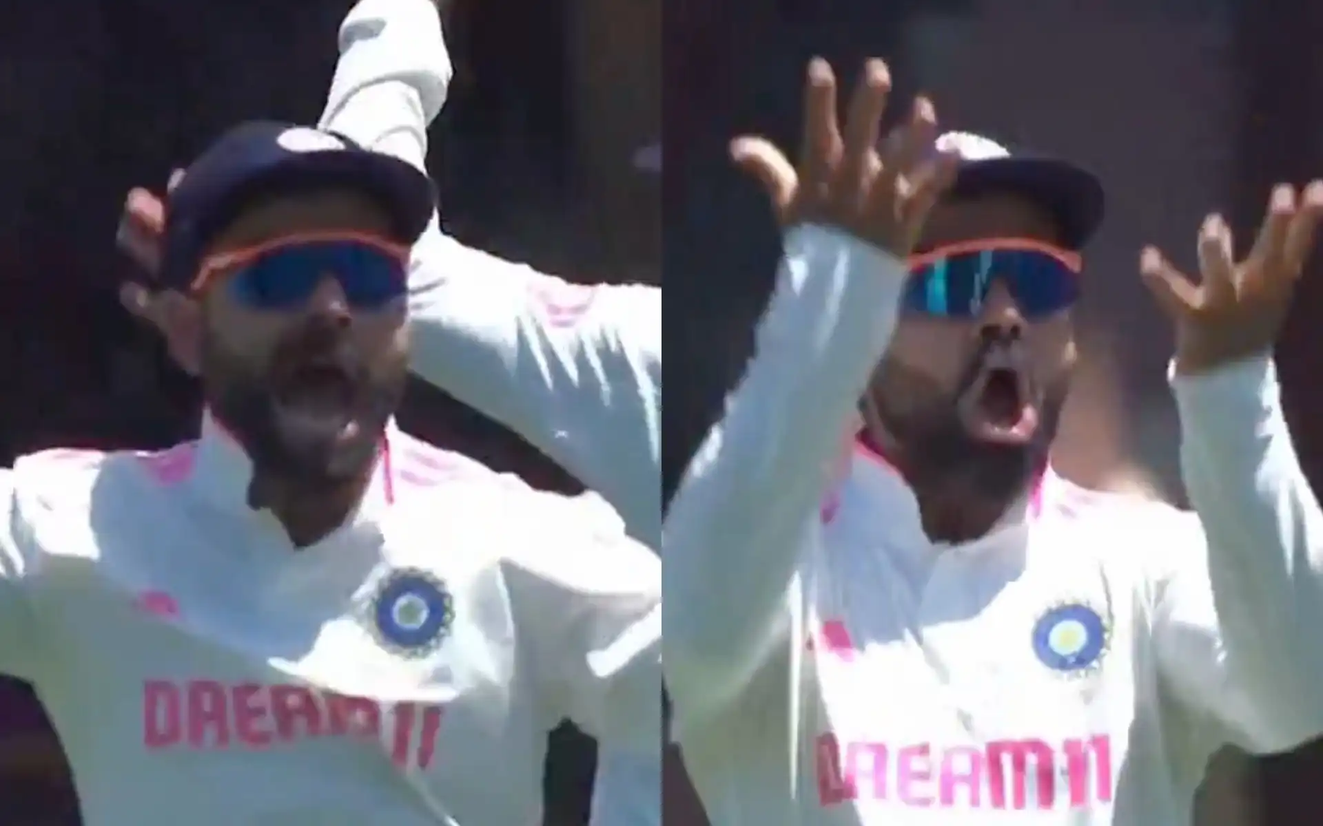 Virat Kohli was celebrating animatedly after Labuschagne's wicket [Source: @21OneTwo34/x.com]