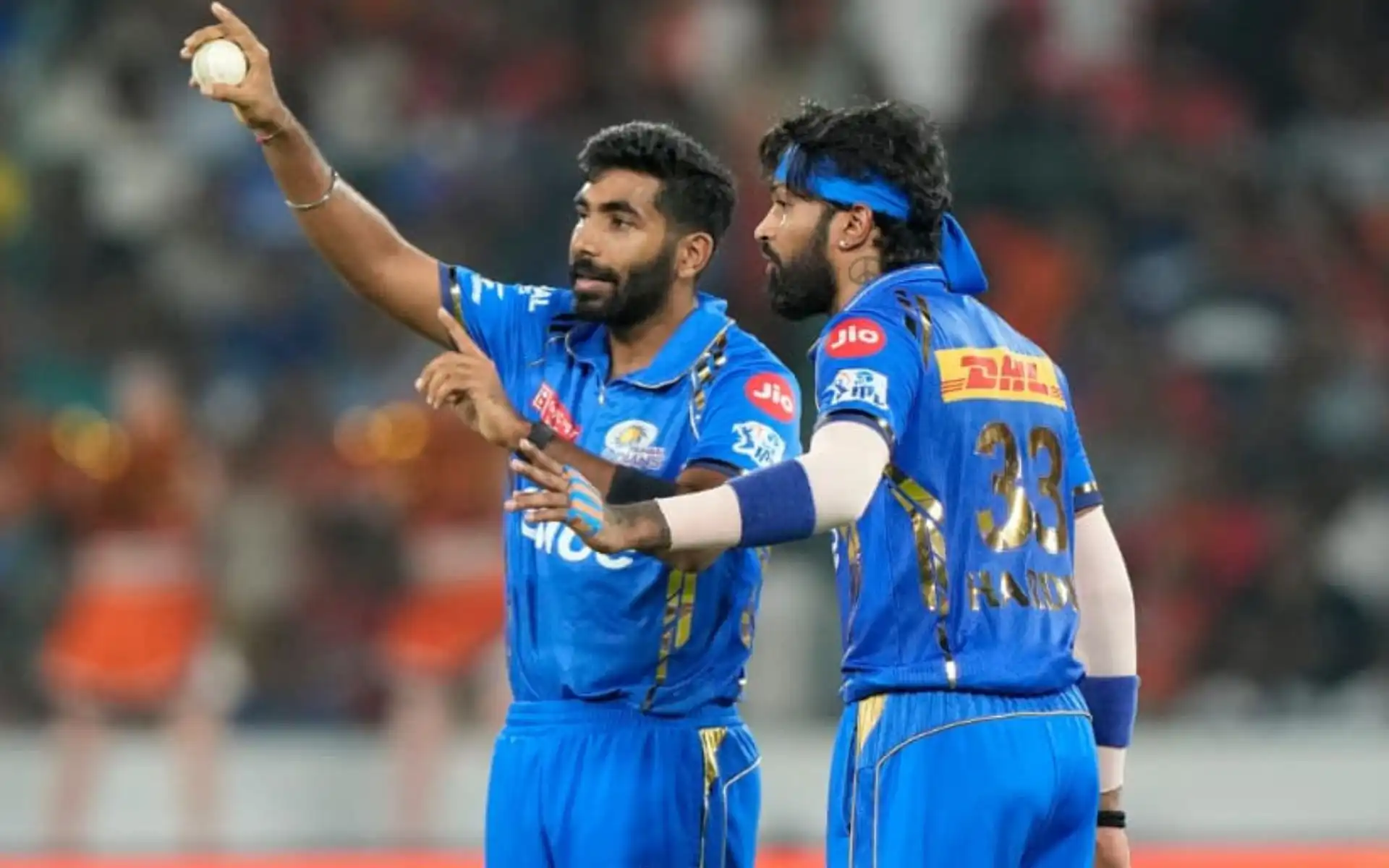 Jasprit Bumran and Hardik Pandya For MI [Source: @mufaddal_vohra/x.com]