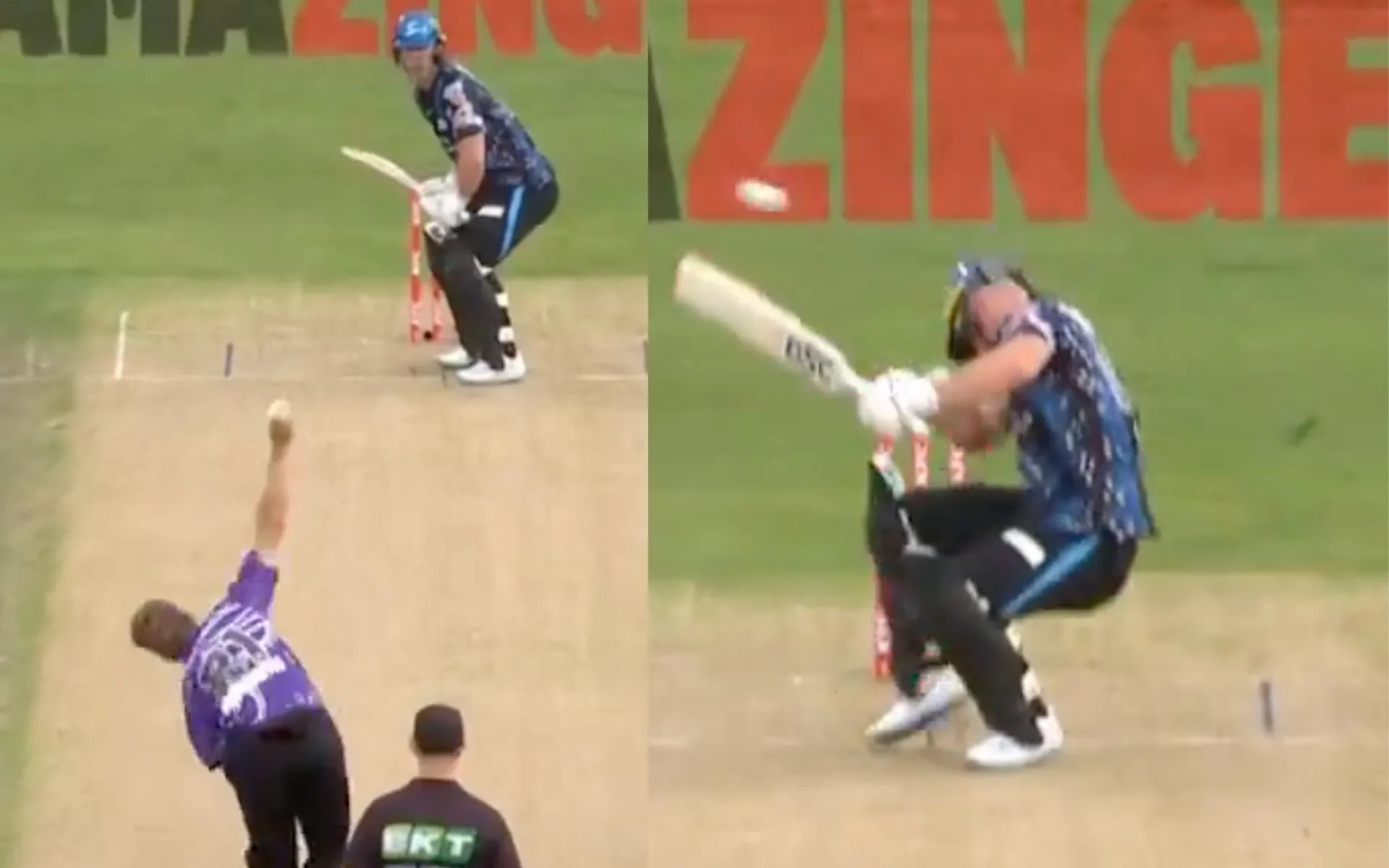 Lynn hit on helmet [Source: @BBL/X.Com]
