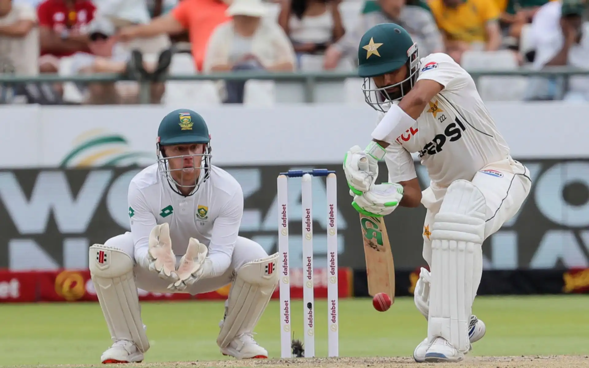 Babar Azam in action against South Africa on Day 2 [Source: AP Photos]