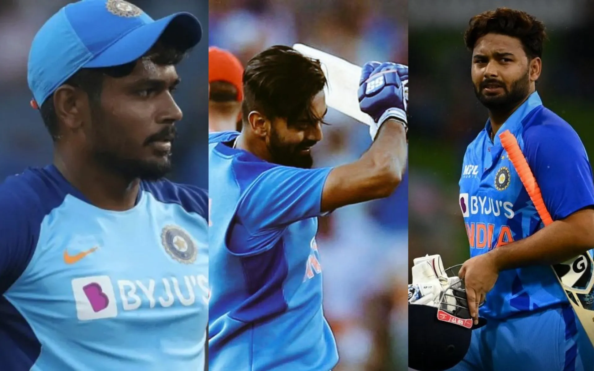 Sanju Samson, KL Raul and Rishabh Pant [Source: @Kunal_KLR, @WisdenIndia, @CricWatcher11/x.com]