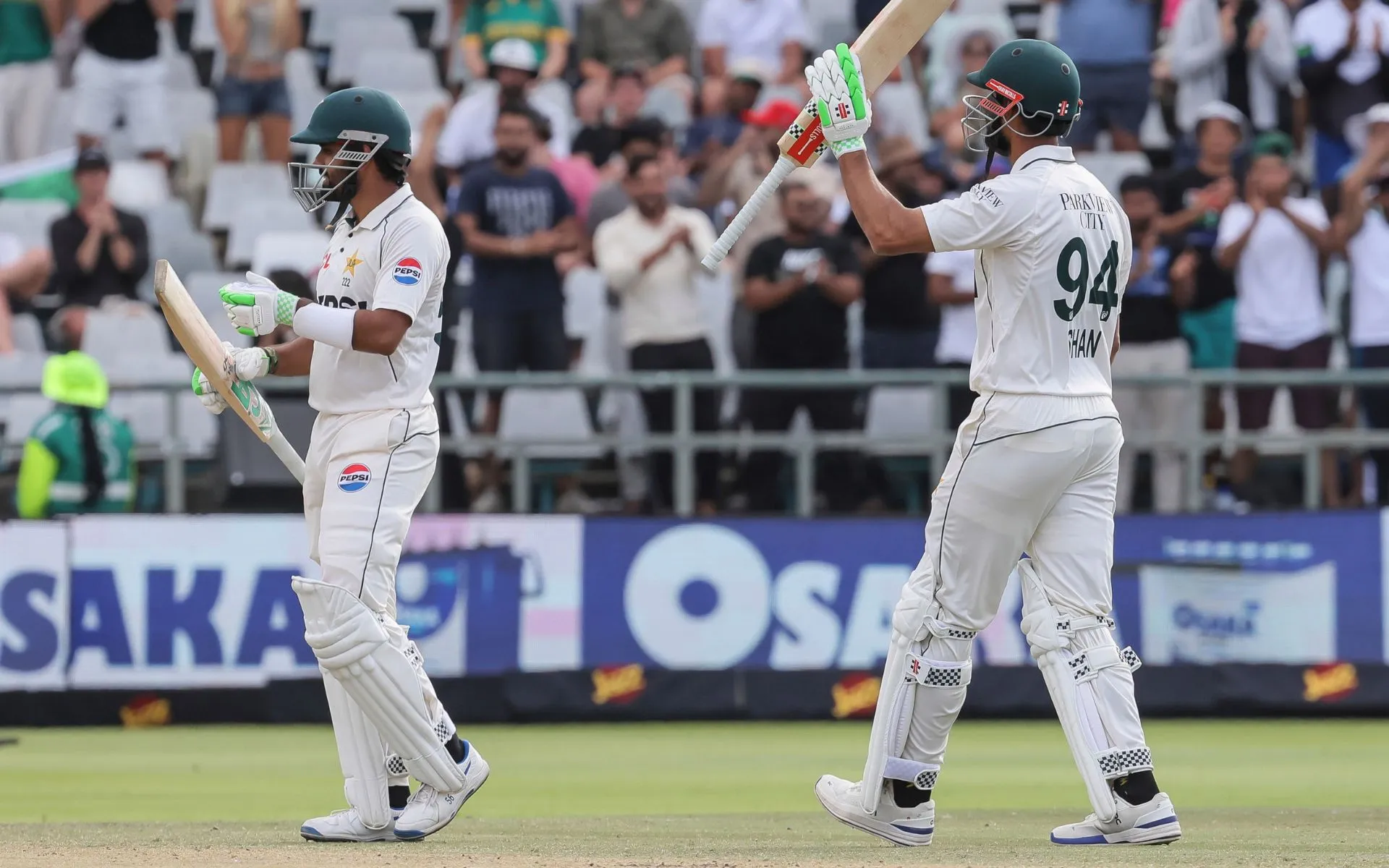 Babar Azam and Shan Masood script history for Pakistan [Source: AP Photos]