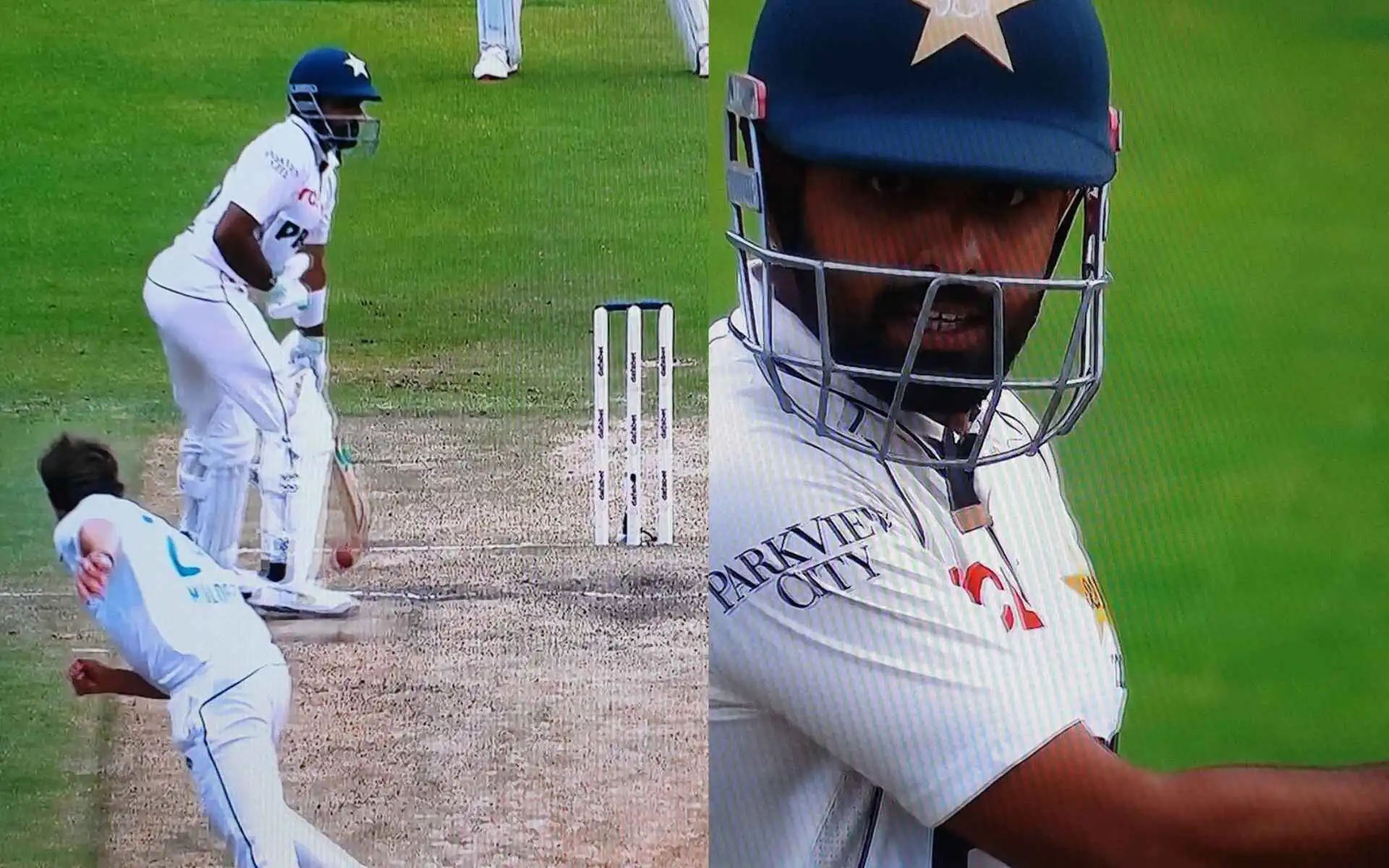 Babar Azam's heated argument with Wiaan Mulder (Source:@CriccDoctor,x.com)