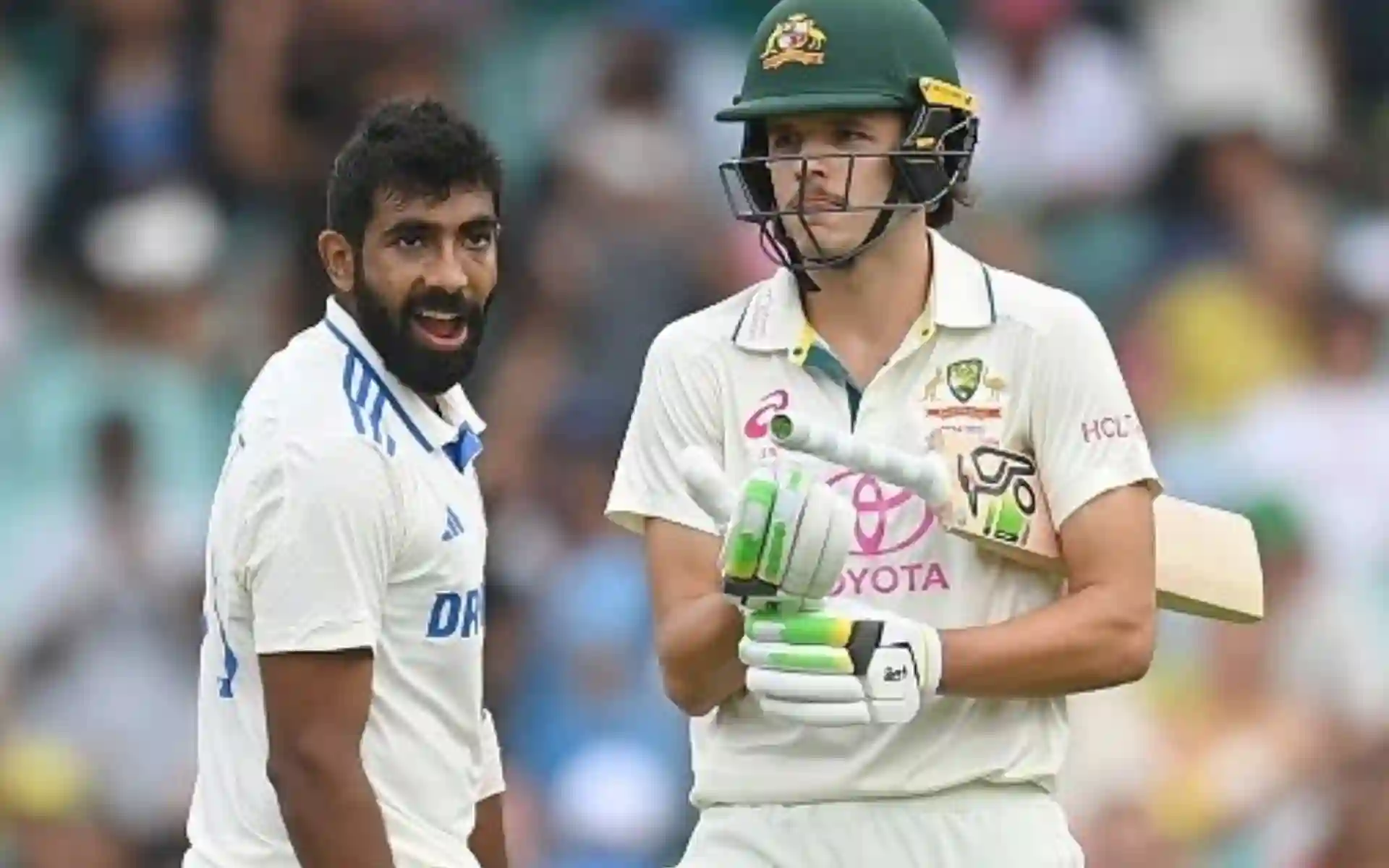 Jasprit Bumrah and Sam Konstas were involved in an intense duel [Source: @thetopedge/x.com]