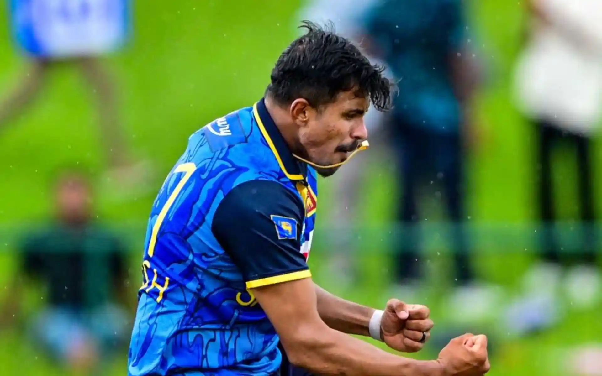 W, W W - Sri Lanka's Maheesh Theekshana Makes RR Proud With A Stunning Hat-Trick