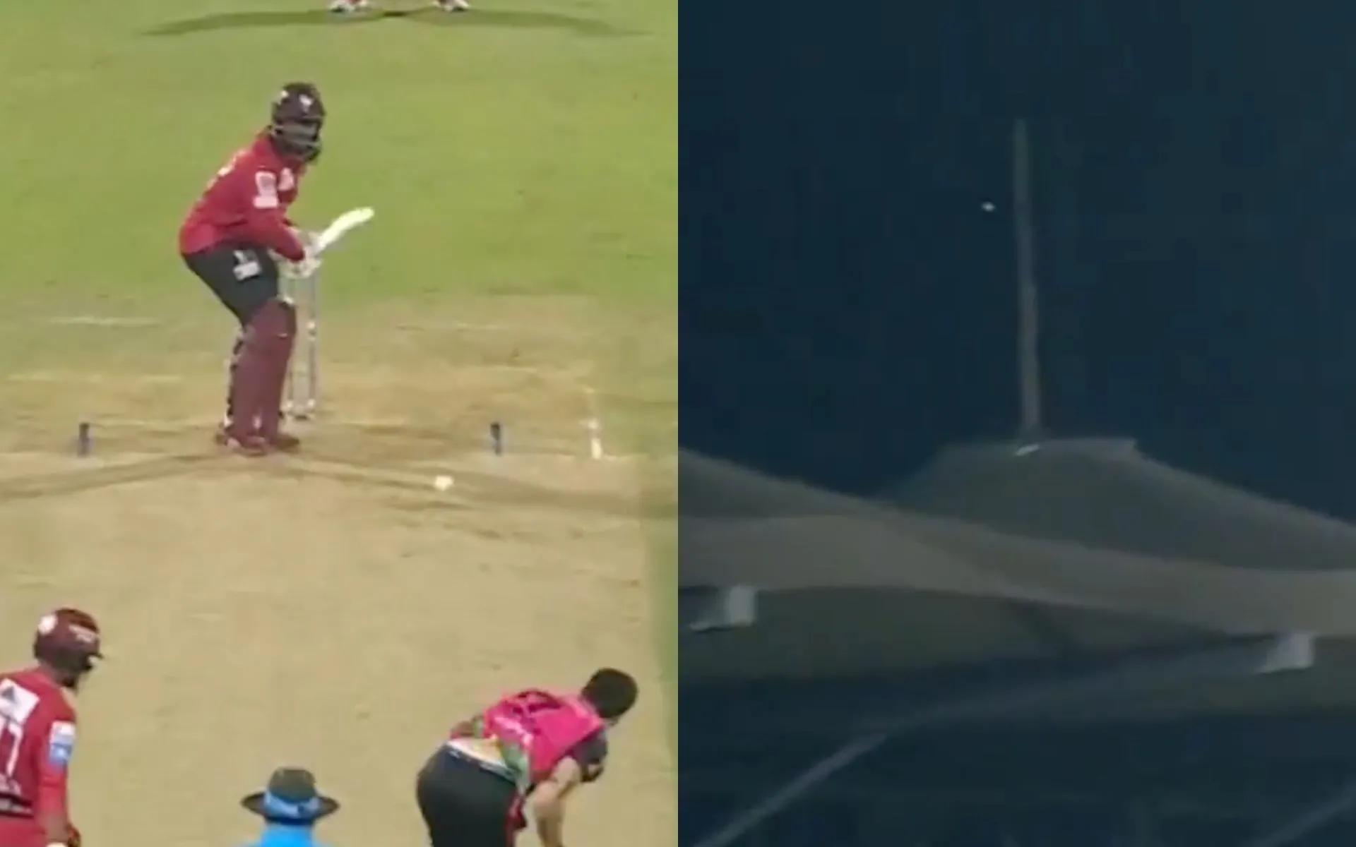 Mayers struck one out of the ground [Source: @FanCode/X.COM]
