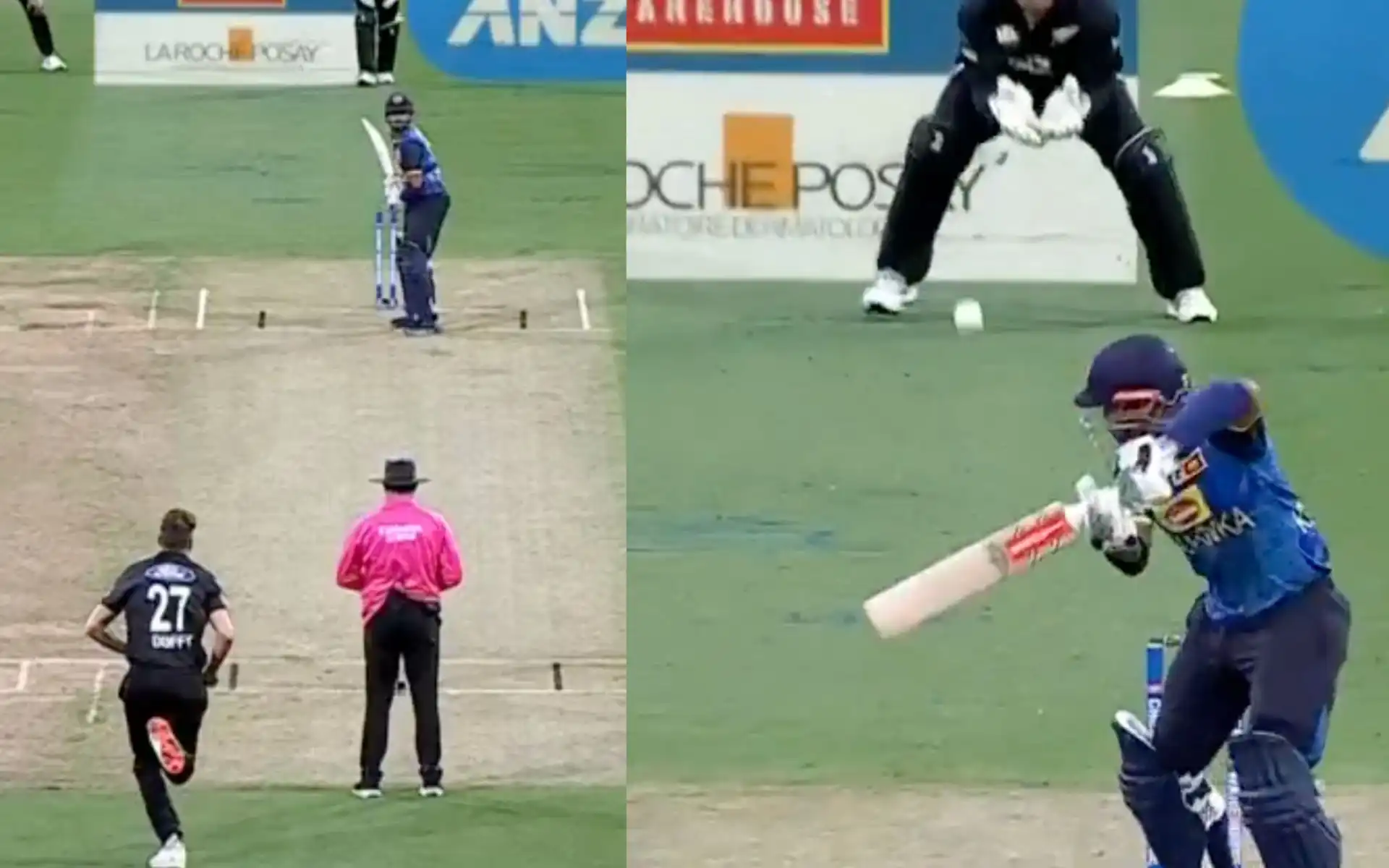 Kusal Mendis fell after scoring just two runs (Source: @BLACKCAPS)