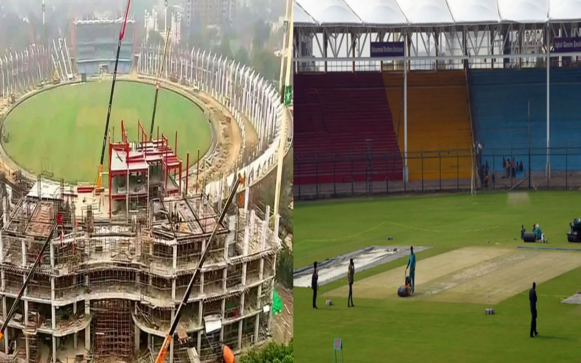 Construction work for Champions Trophy 2025 (Source:@RRCricBook,x.com)