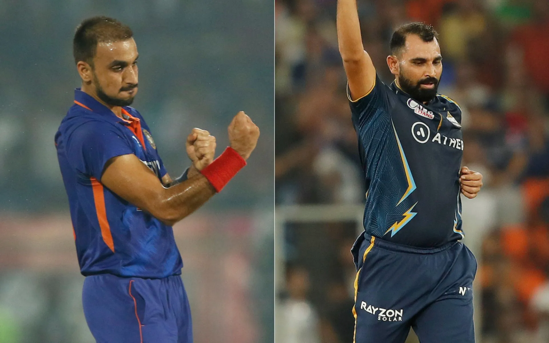 Harshal Patel and Mohammed Shami [Source: @BCCI, @IPL/x]