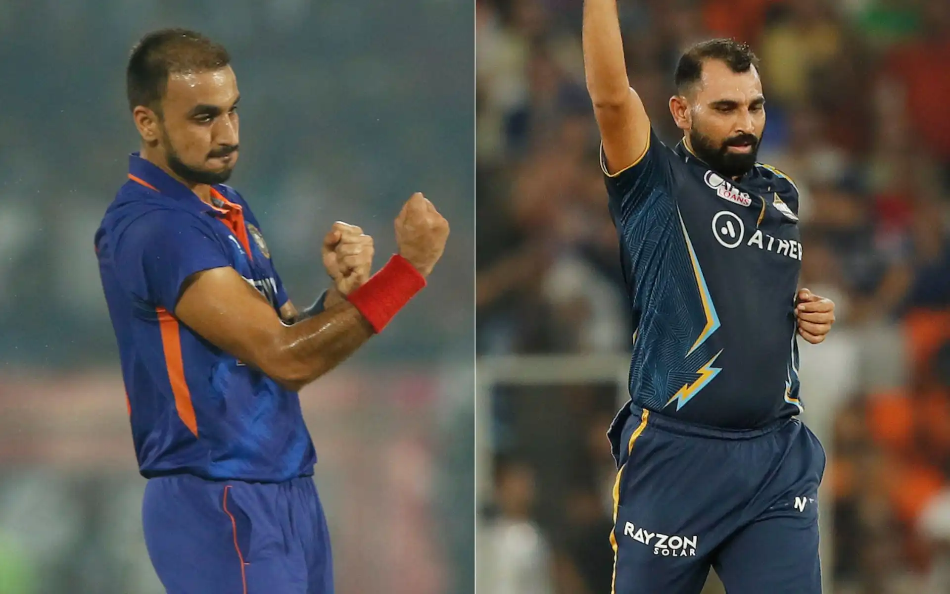 Harshal Patel and Mohammed Shami [Source: @BCCI, @IPL/x]