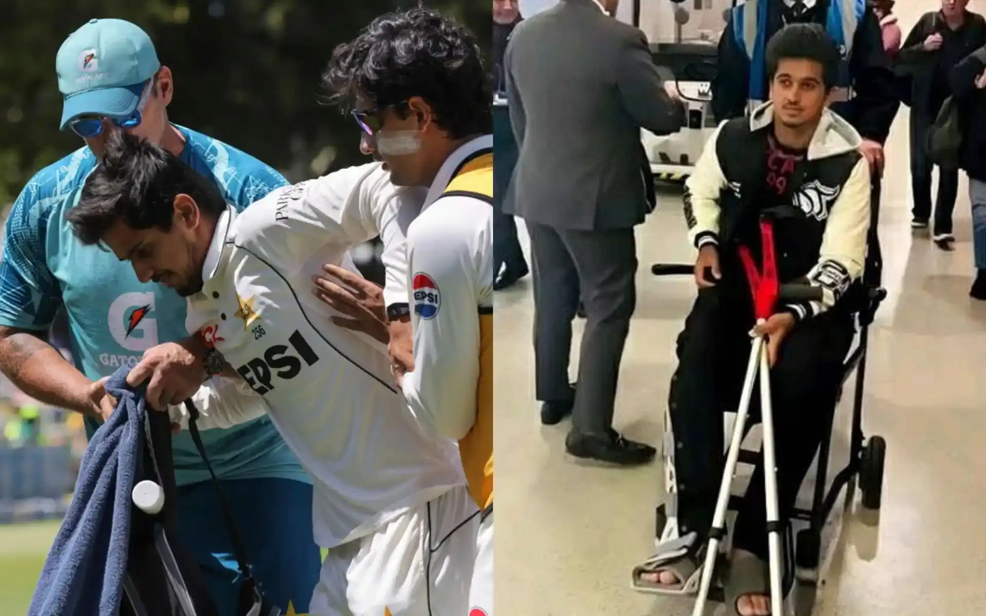 Saim Ayub's degree of injury and recovery timeline is yet to be announced [Source: @Struglerr_2/X.com]