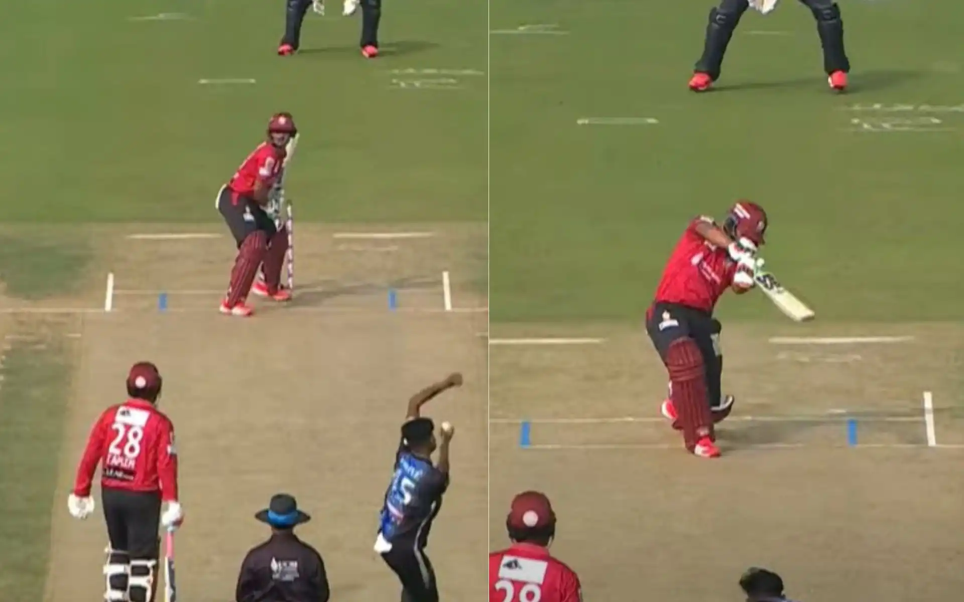 Najmul Hossain Shanto in action against Nahid Rana [Source: @TSportsbd/YouTube]