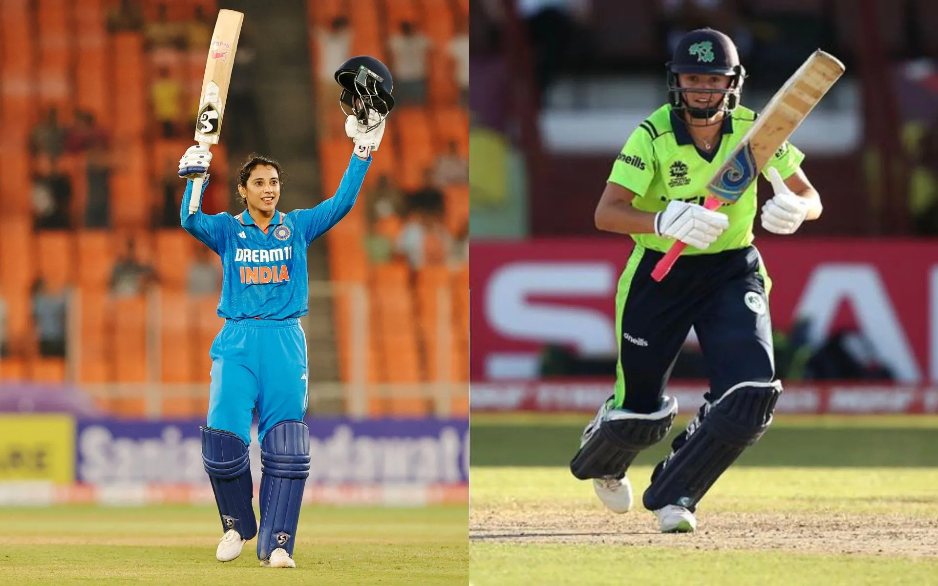 IND-W vs IRE-W 1st ODI Match Prediction (Source: @BCCIWomen/x.com, @lewis_gaby/x.com)
