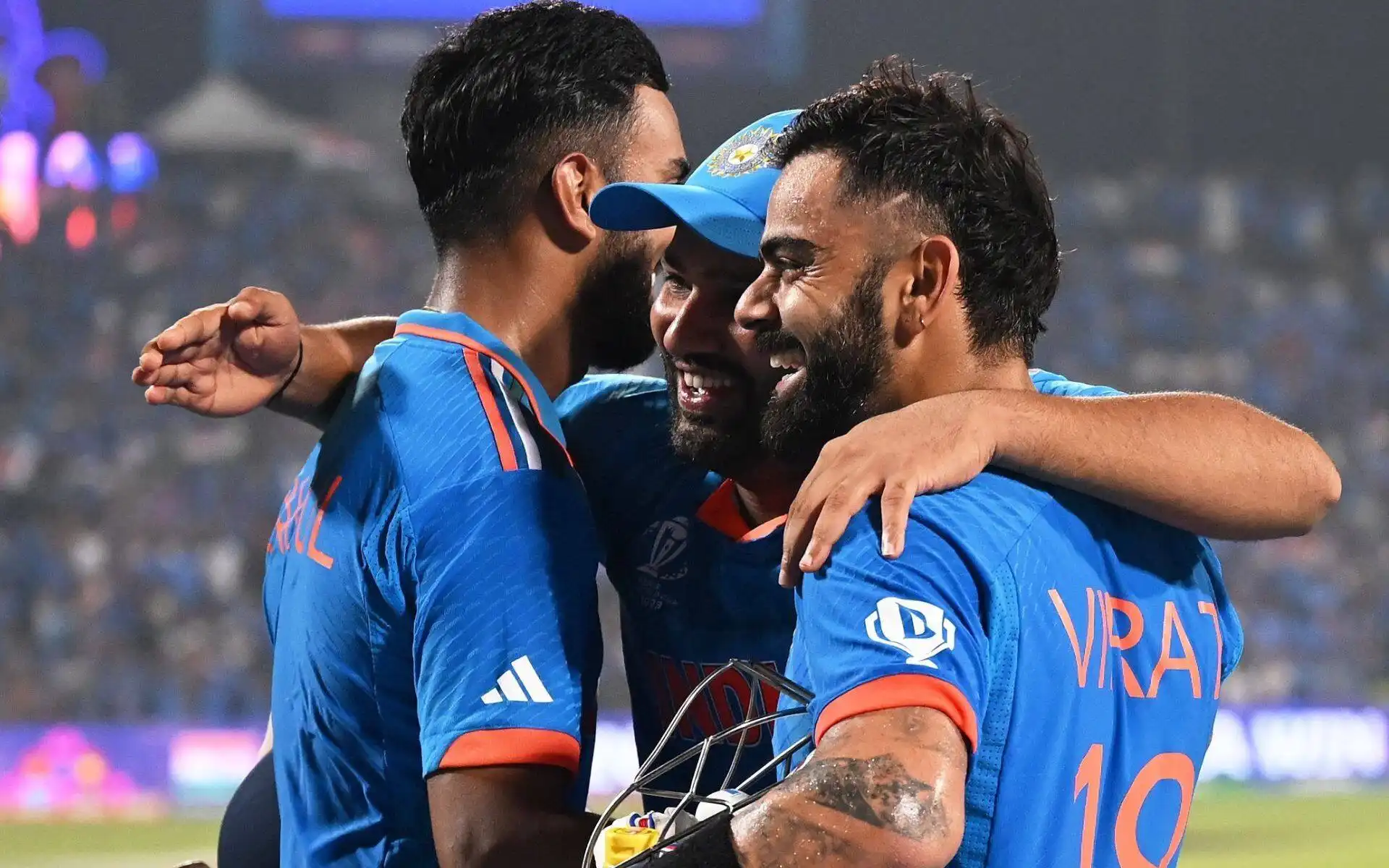 KL Rahul, Virat Kohli and Rohit Sharma [Source: @335Yash/x.com]