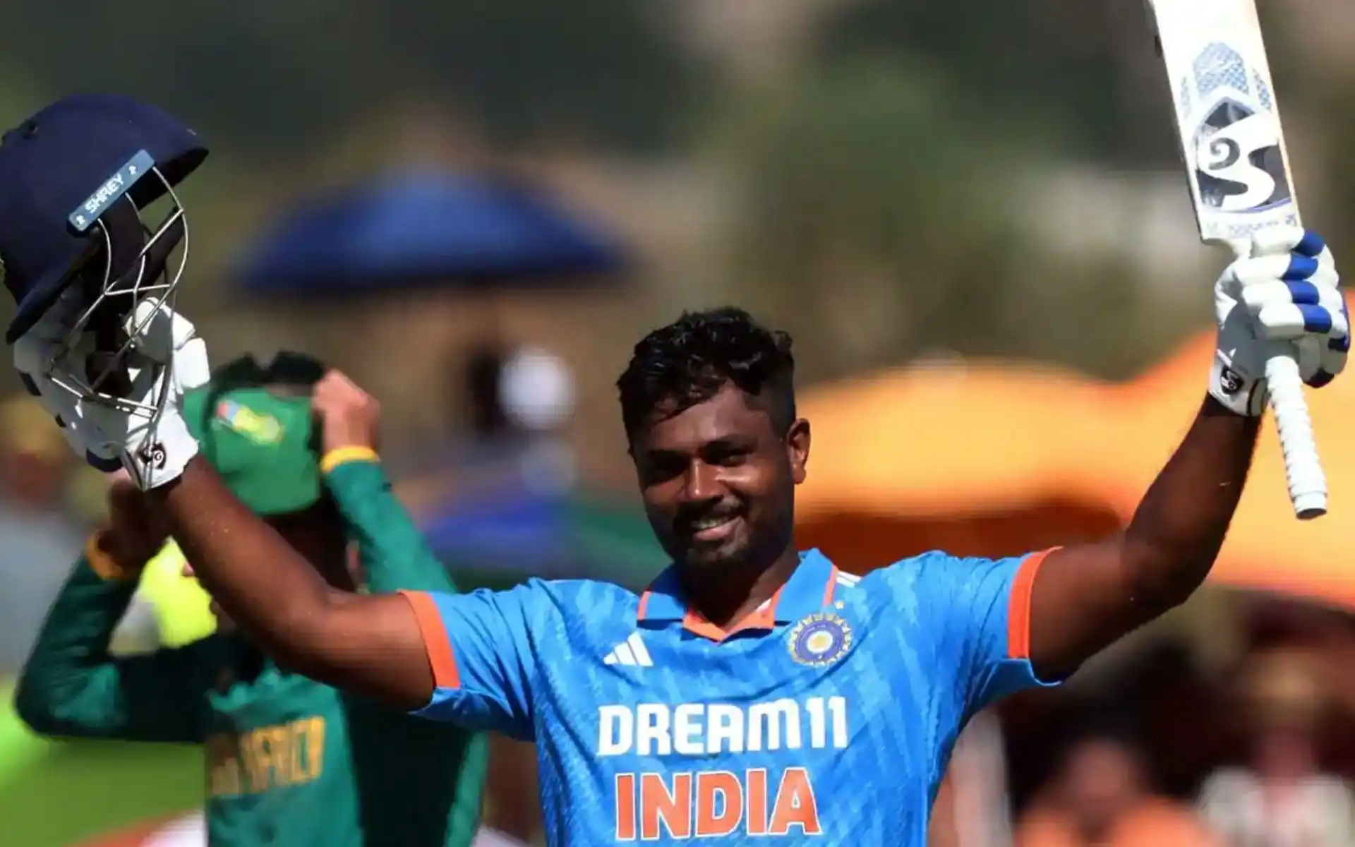 Sanju Samson in India colours [Source: @chinmayshah28/x.com]