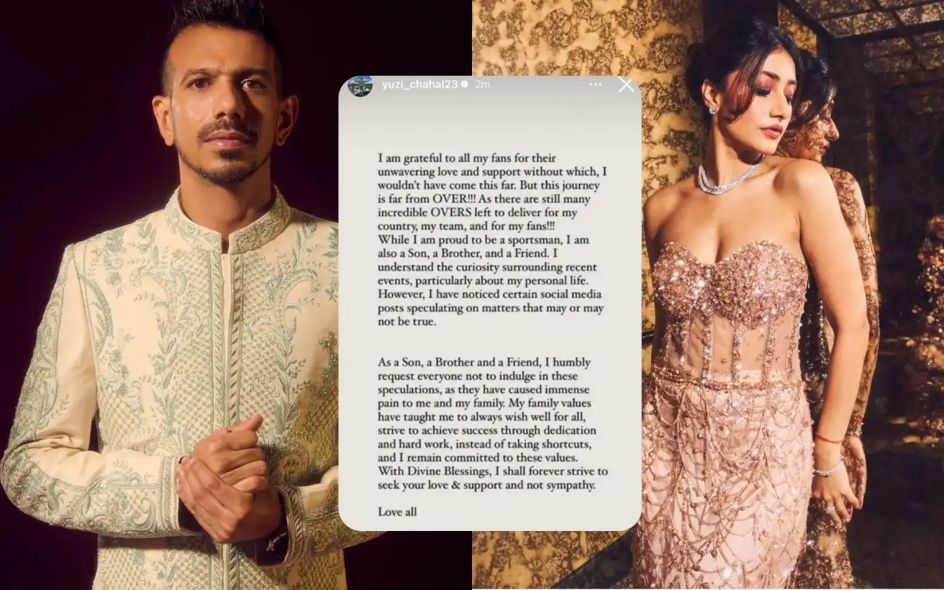 Yuzvendra Chahal breaks silence on divorce rumours [Source: @yuzi_chahal, @Manojy9812, @CricCrazyJohns/X.com]