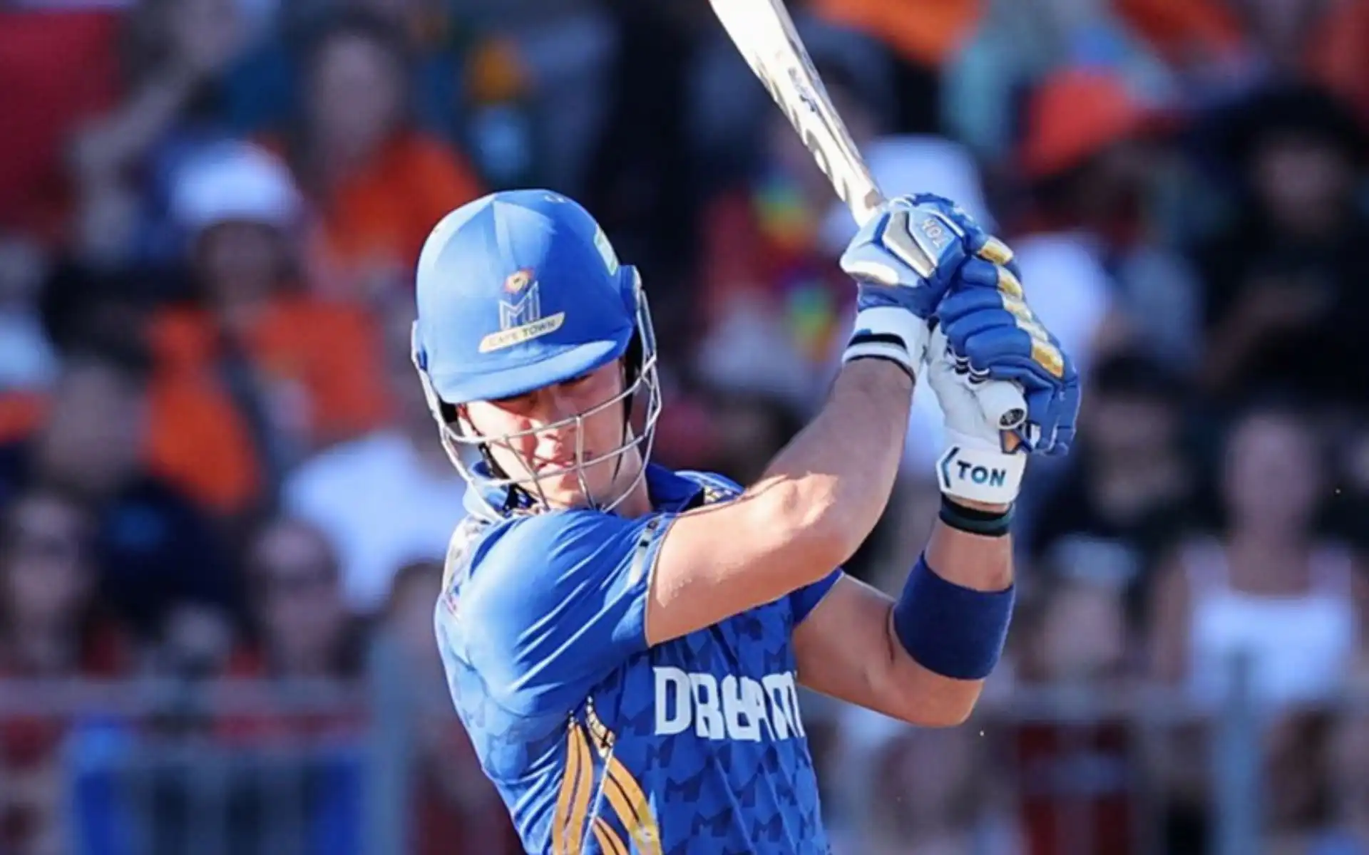 Dewald Brevis in action against Sunrisers Eastern Cape [Source: @SA20_League/x]