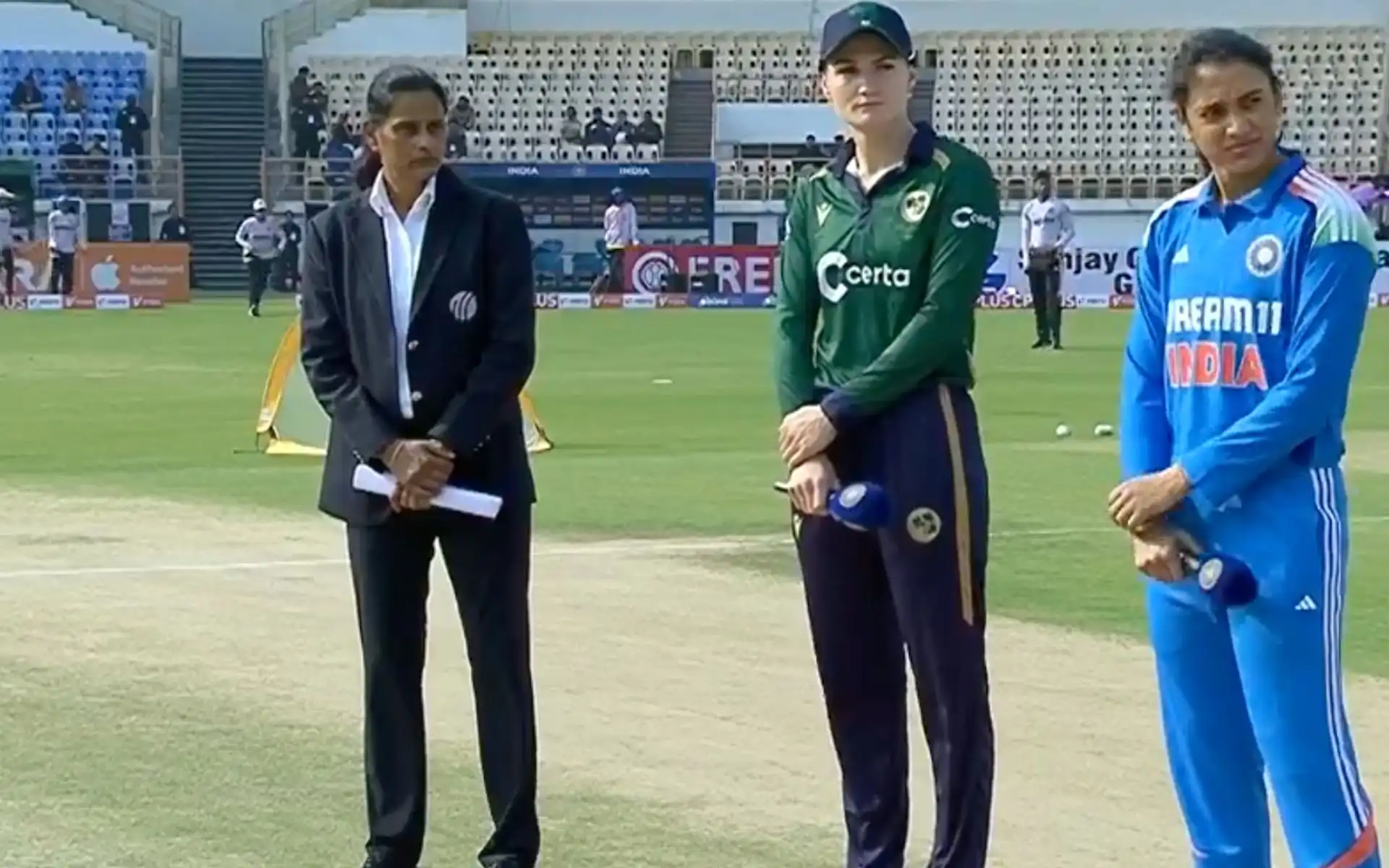 Ireland won the toss [Source: BCCI]