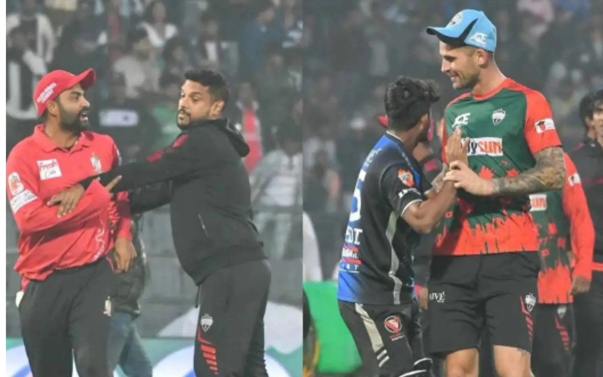 Tamim Iqbal-Alex Hales fight in BBL [Source: @aasifferdous/x.com]