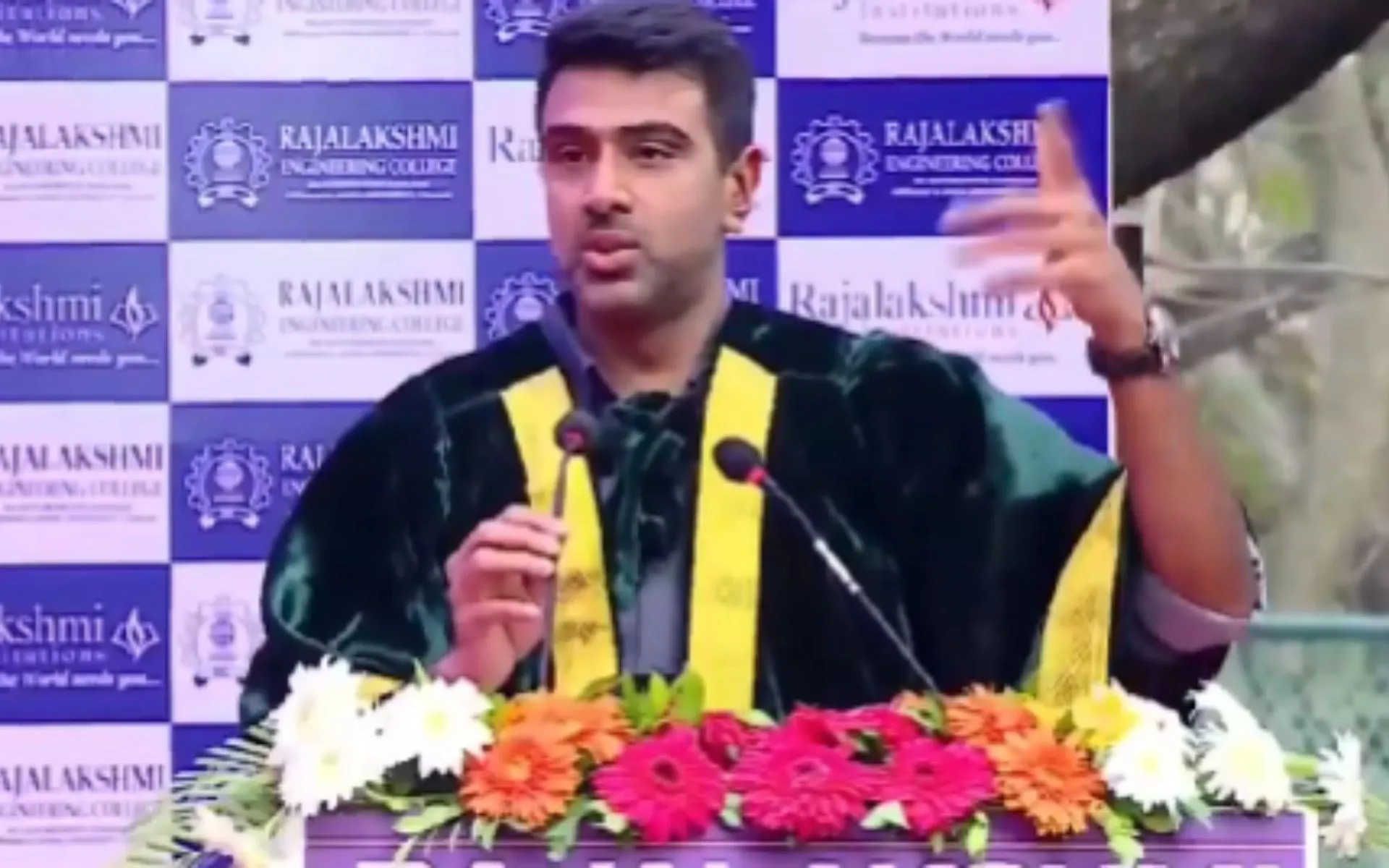 Ravichandran Ashwin's statement on Hindi has caused an uproar [Source: @jsuryareddy/x.com]