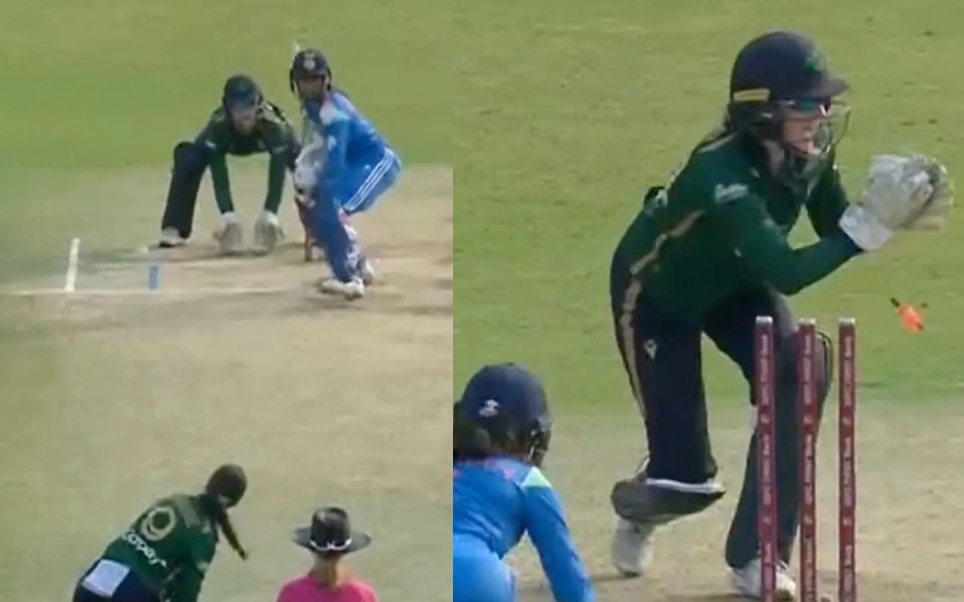 Rodrigues stumped like MS Dhoni [Source: @21OneTwo34/X.Com]
