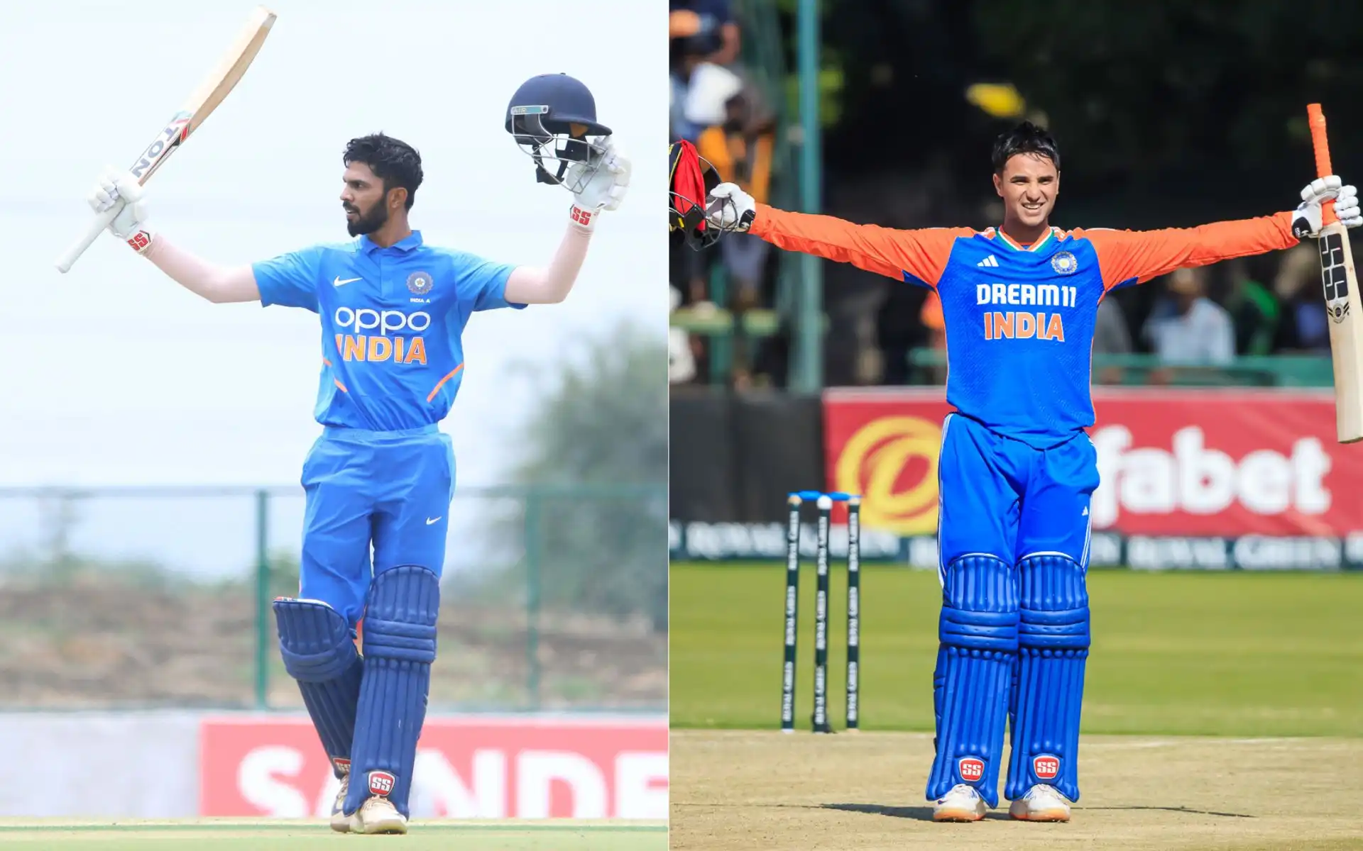 Ruturaj Gaikwad and Abhishek Sharma [Source: @BCCIdomestic, @BCCI/x]