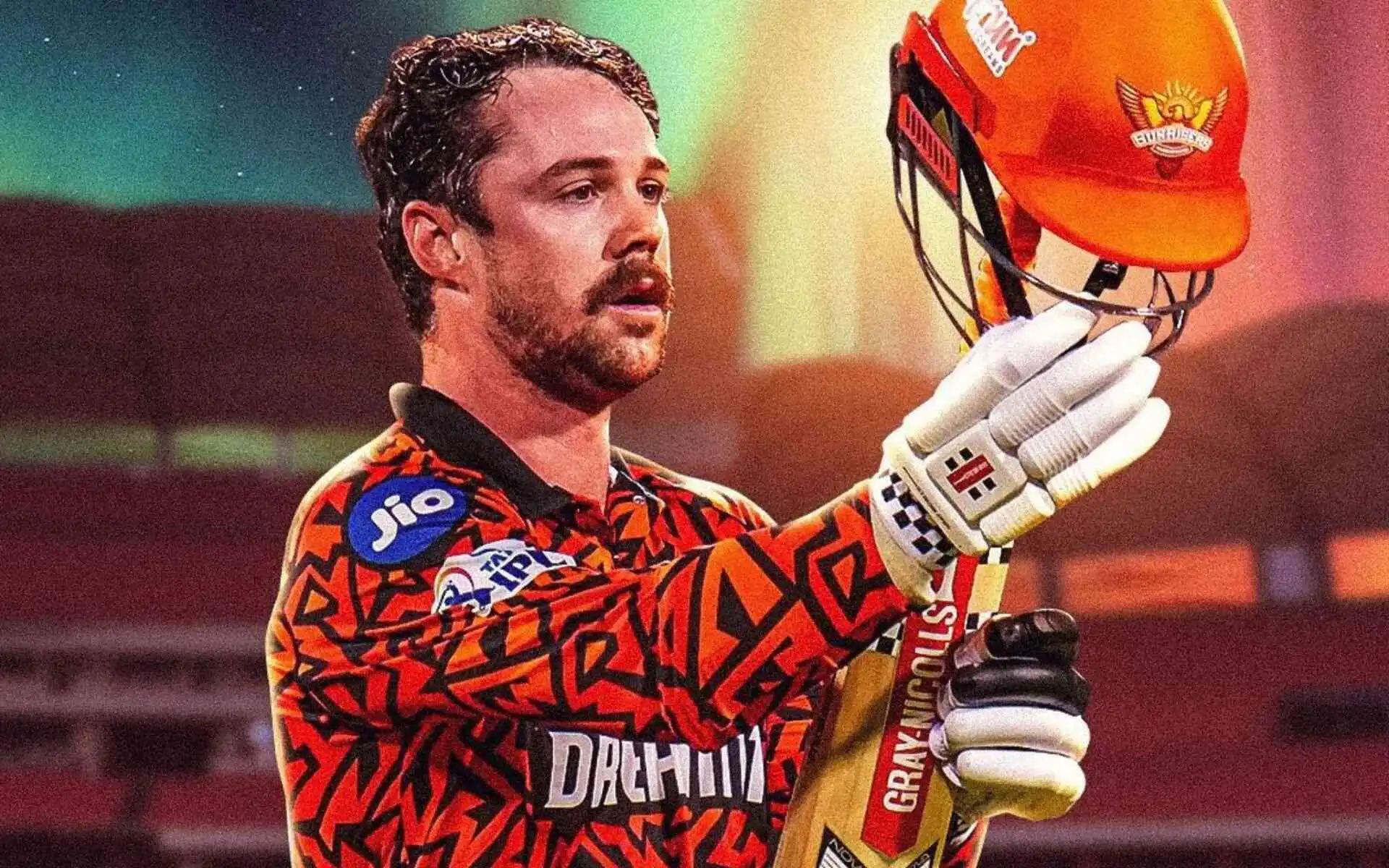 Travis Head for SRH (Source:@DarkNghtUvacha/X.com)