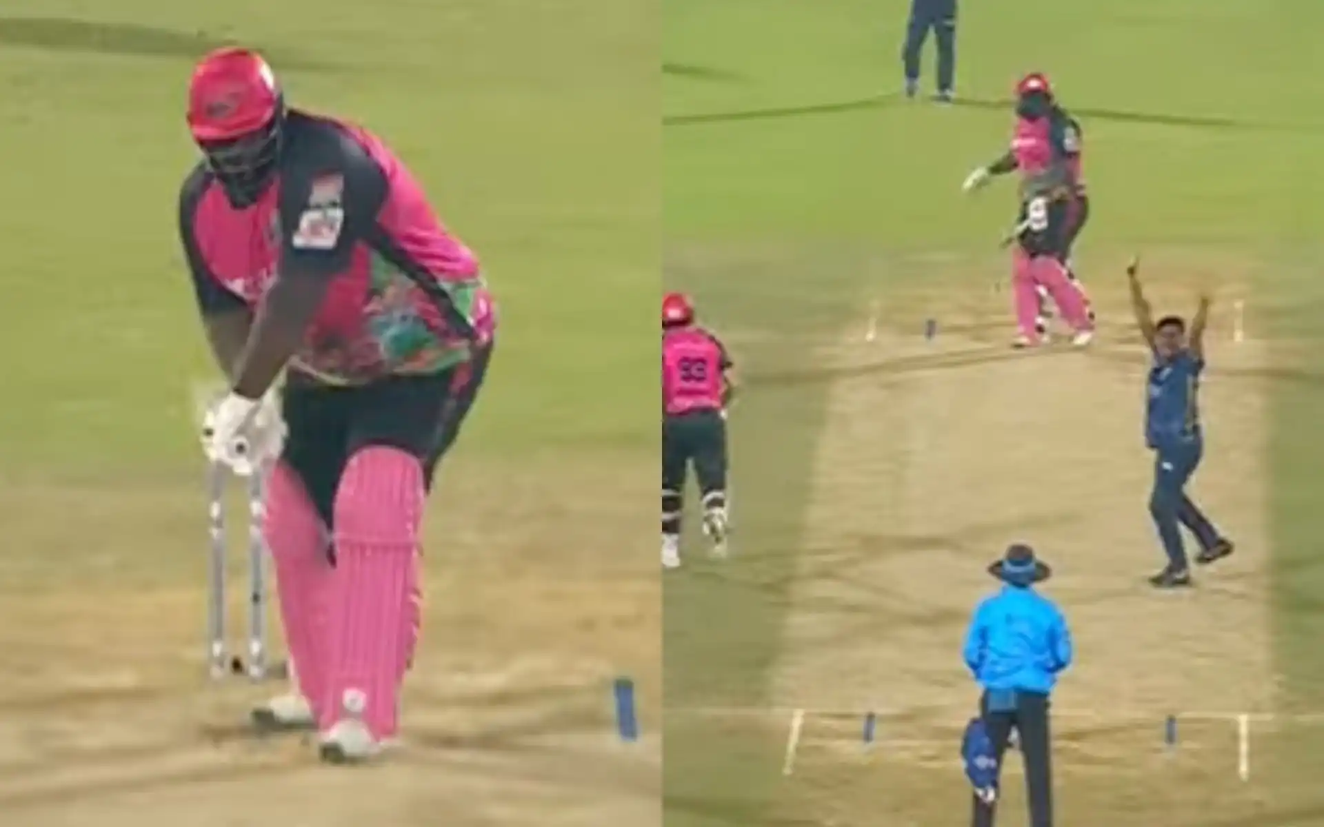 Rahkeem Cornwall dismissed by Mustafizur Rahman (Source: T Sports/YouTube)