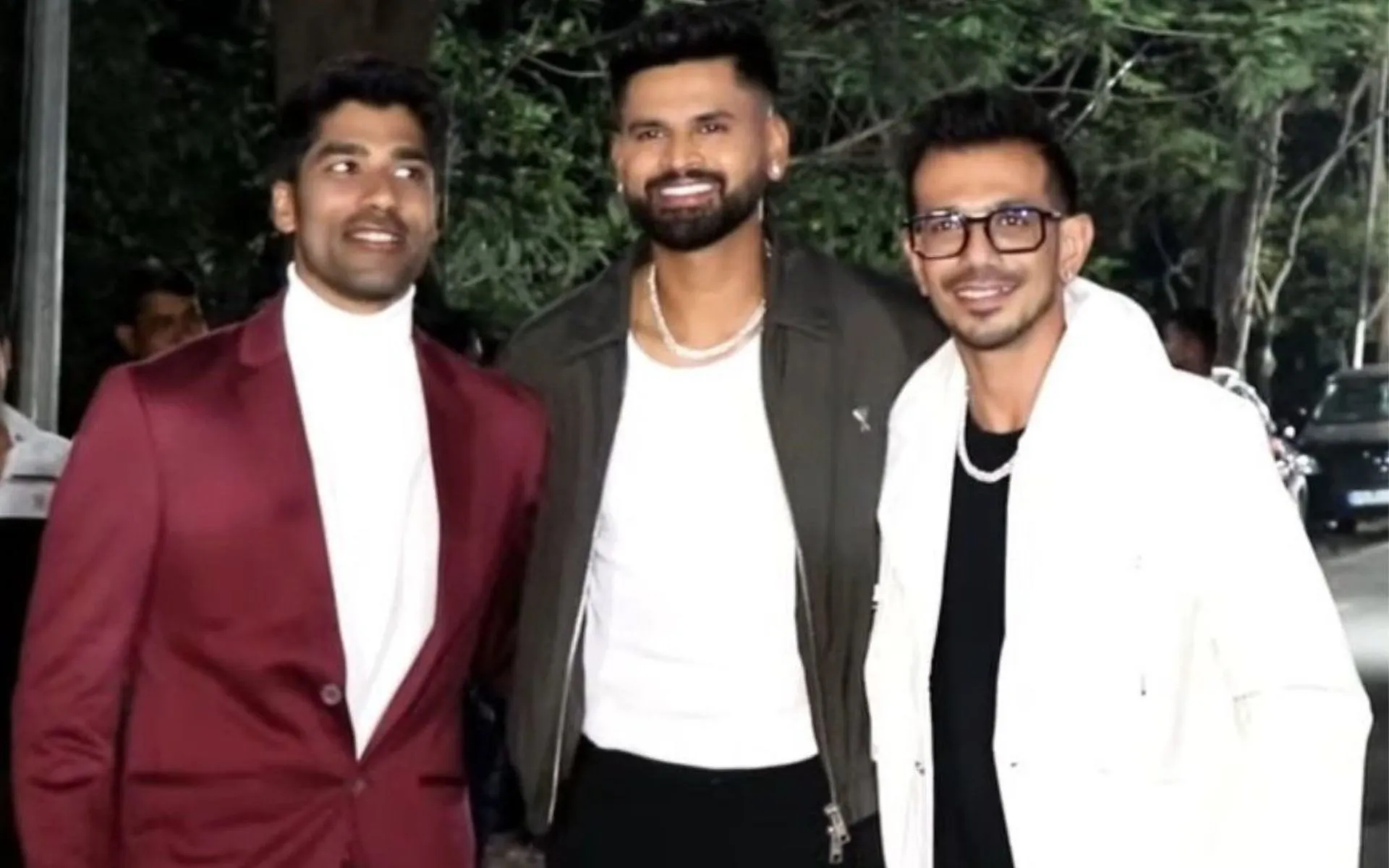 Shreyas Iyer with Yuzvendra Chahal and Shashank Singh (Source:@Fantasyevo21/X.com)