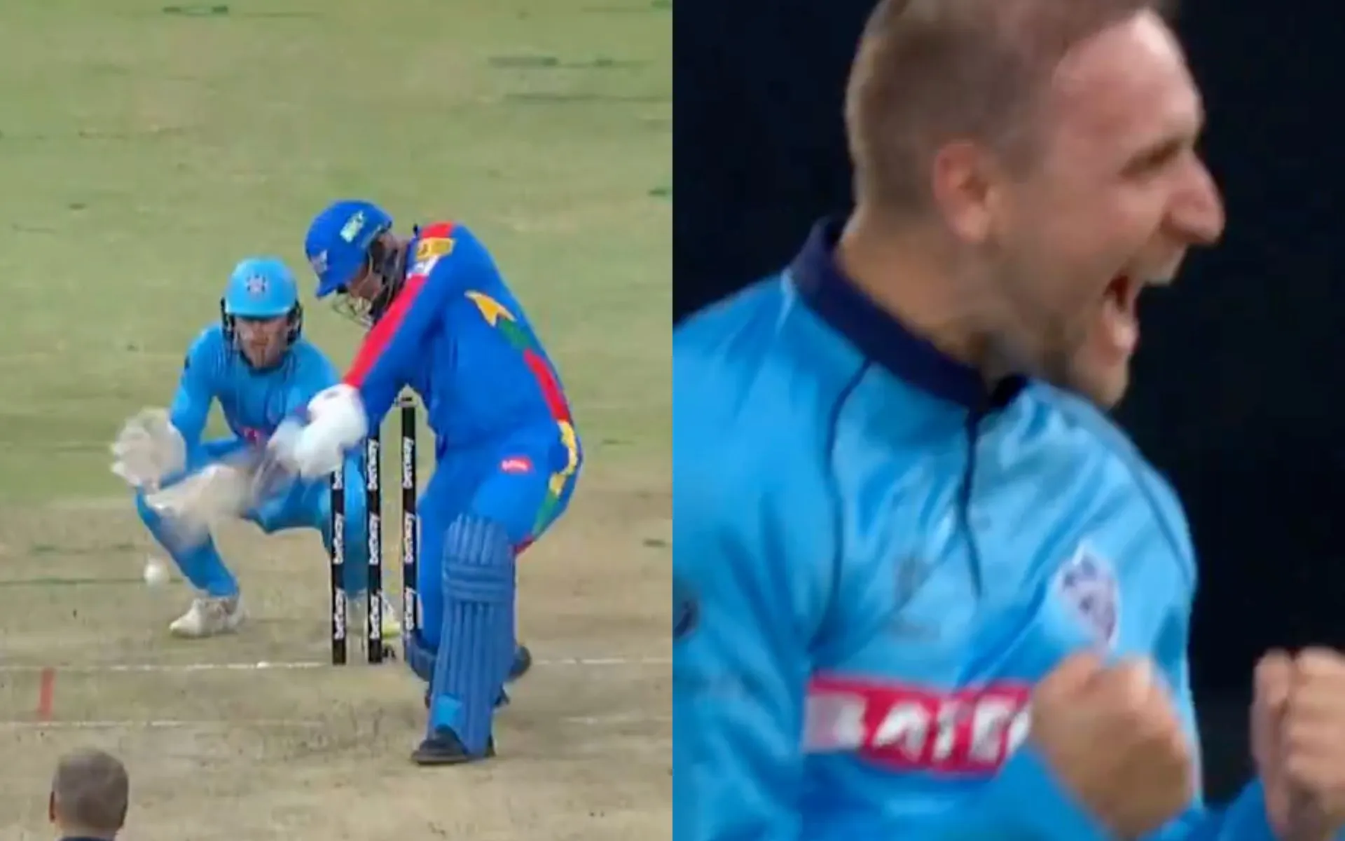 Heinrich Klaasen falls to Liam Livingstone [Source: @21OneTwo34/x.com]