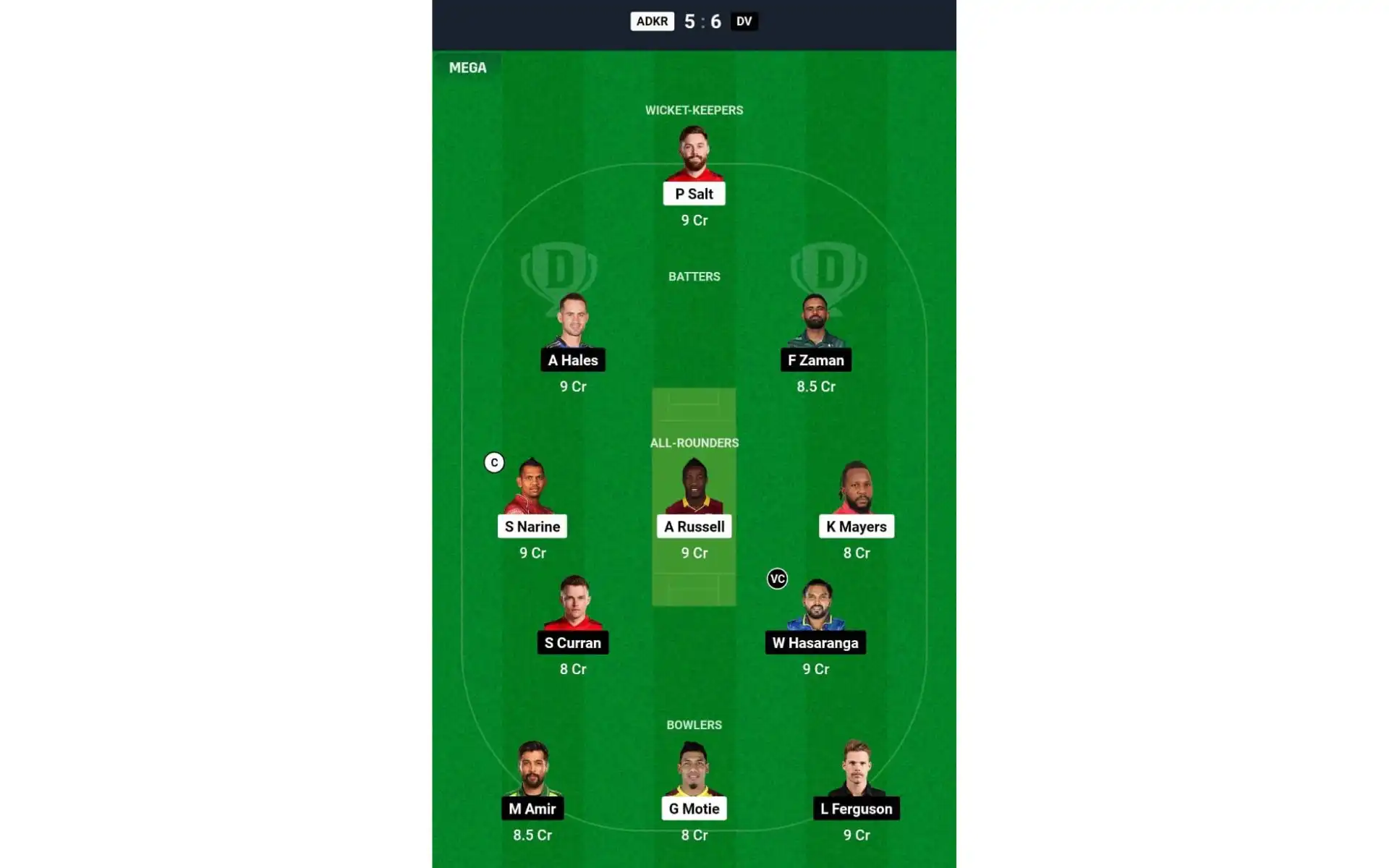 ADKR vs DV, ILT20 2025: Dream11 Team 2 [Source: @Dream11 App]