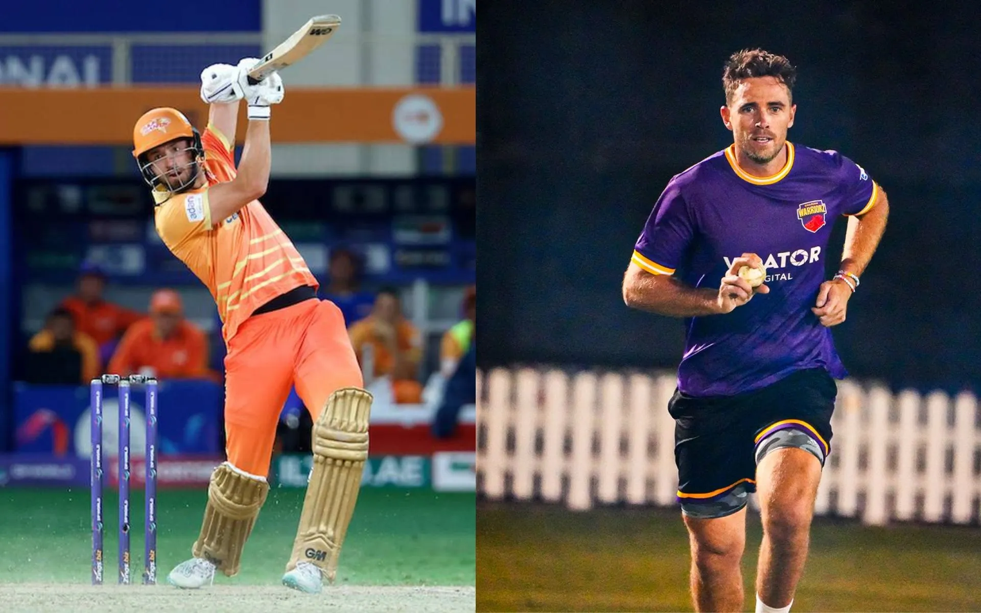 James Vince and Tim Southee (Source: @ILT20/X.com)
