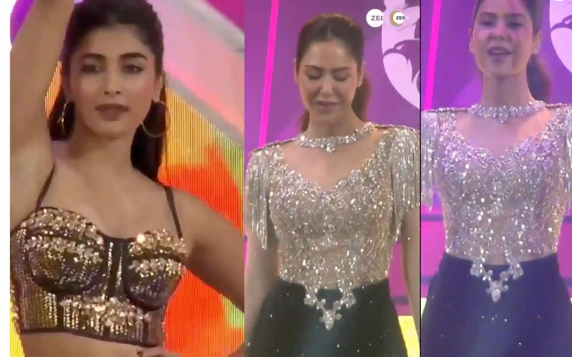 Sonam Bajwa and Pooja Hegde (Source:@ZeeNews,screengrab)